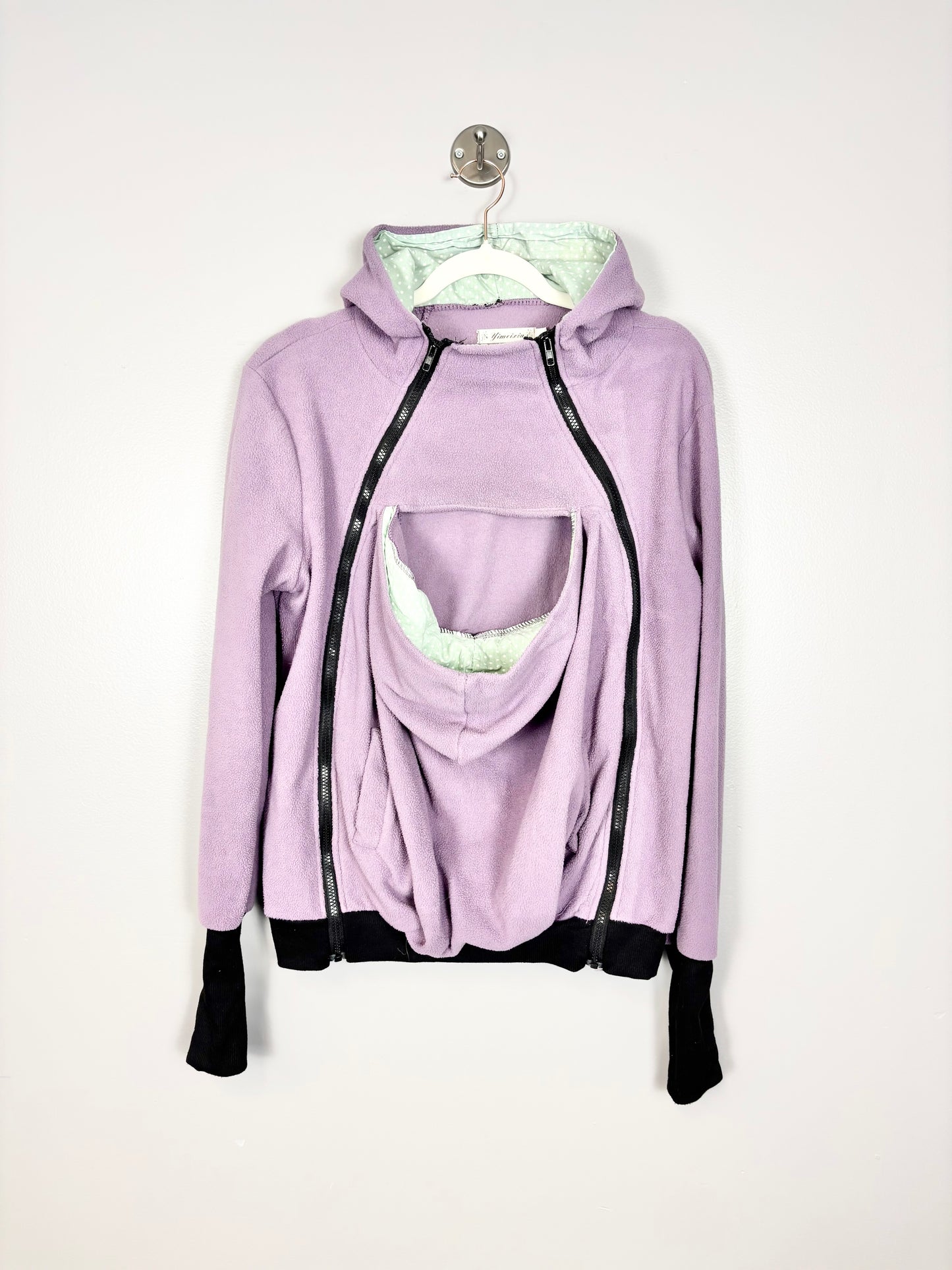 XL - Purple Baby Wearing Hoodie