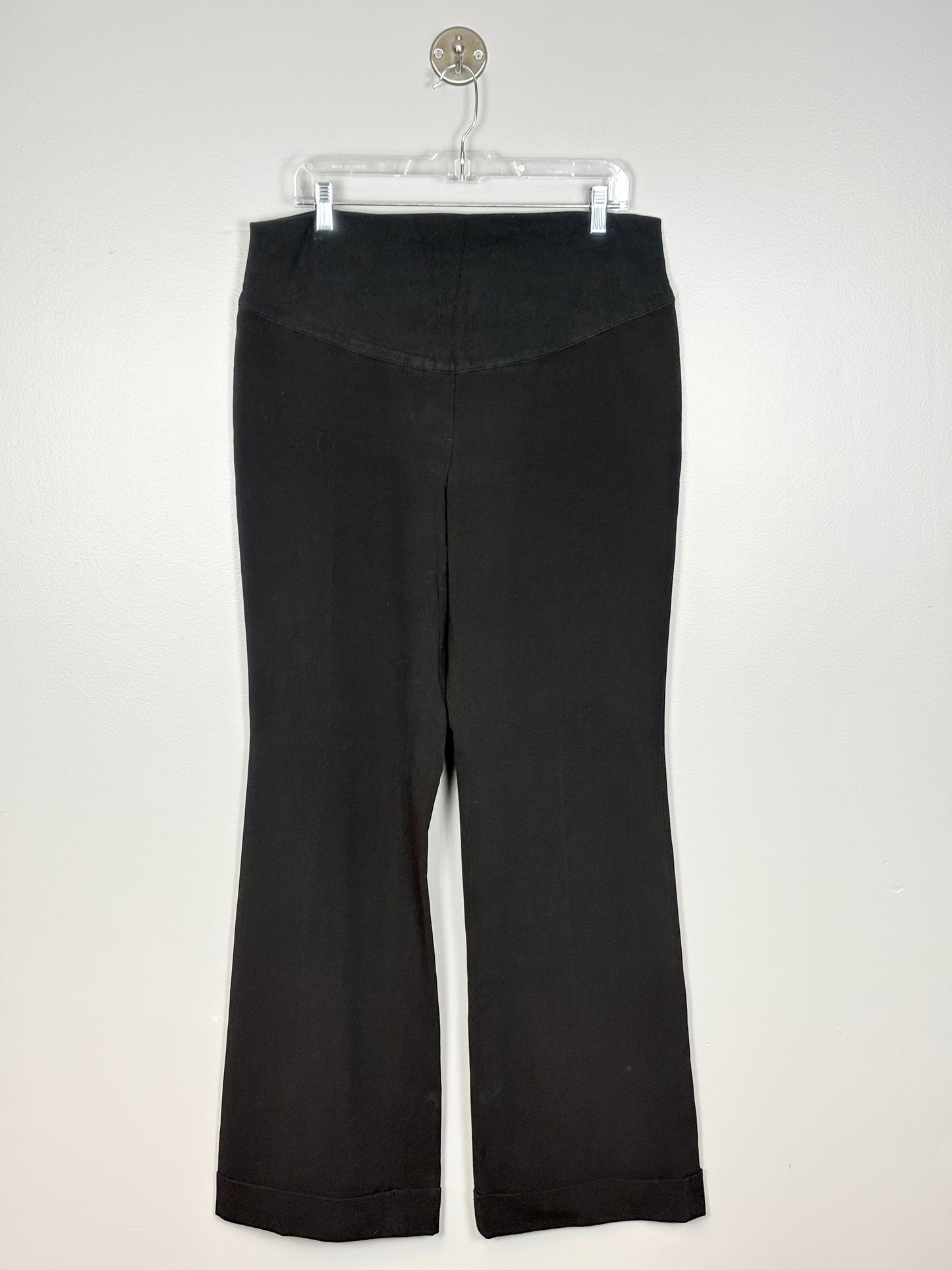 L - Thyme Black Cuffed Dress Pant