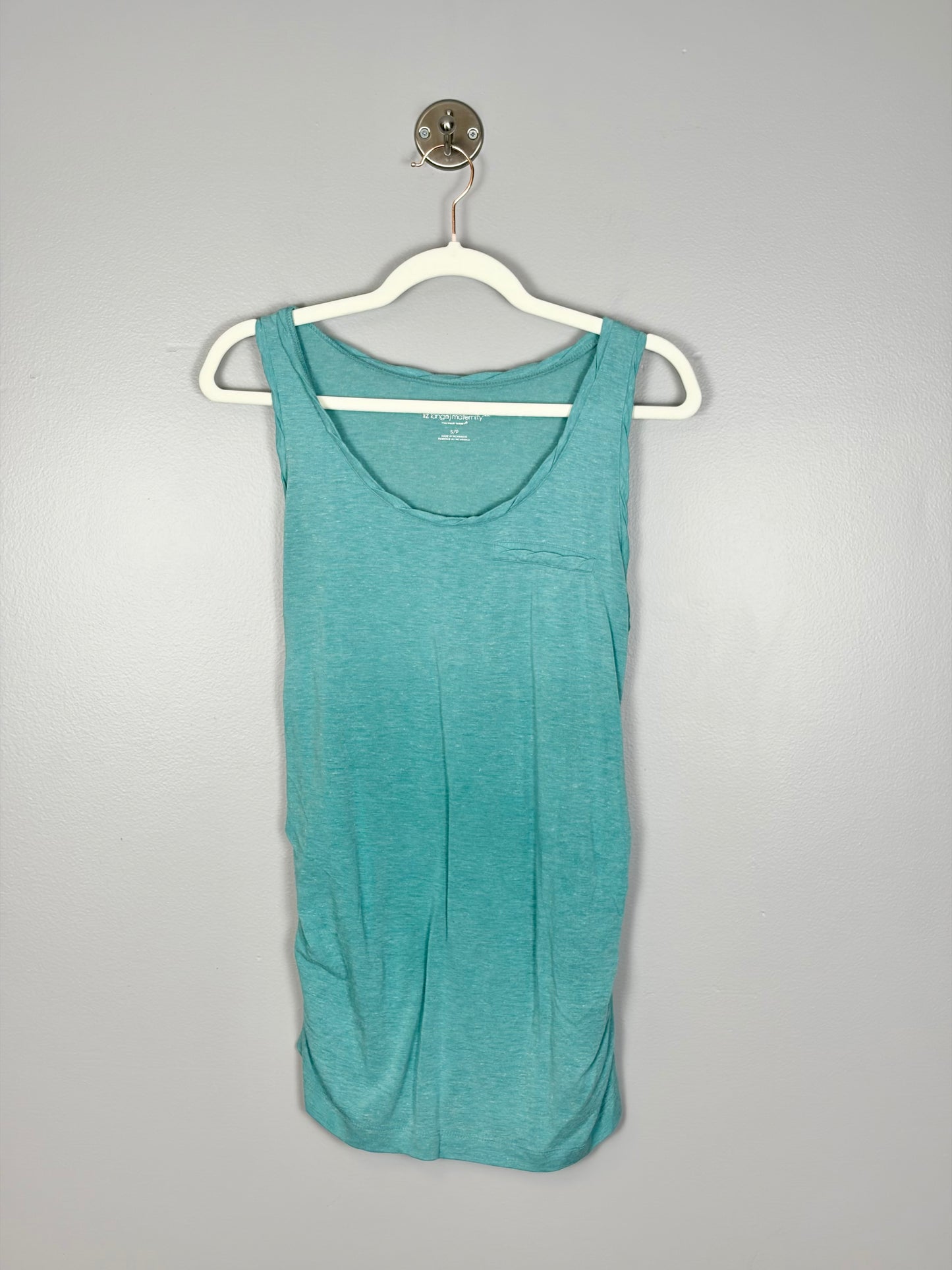 M - Liz Lange Teal Pocket Tank