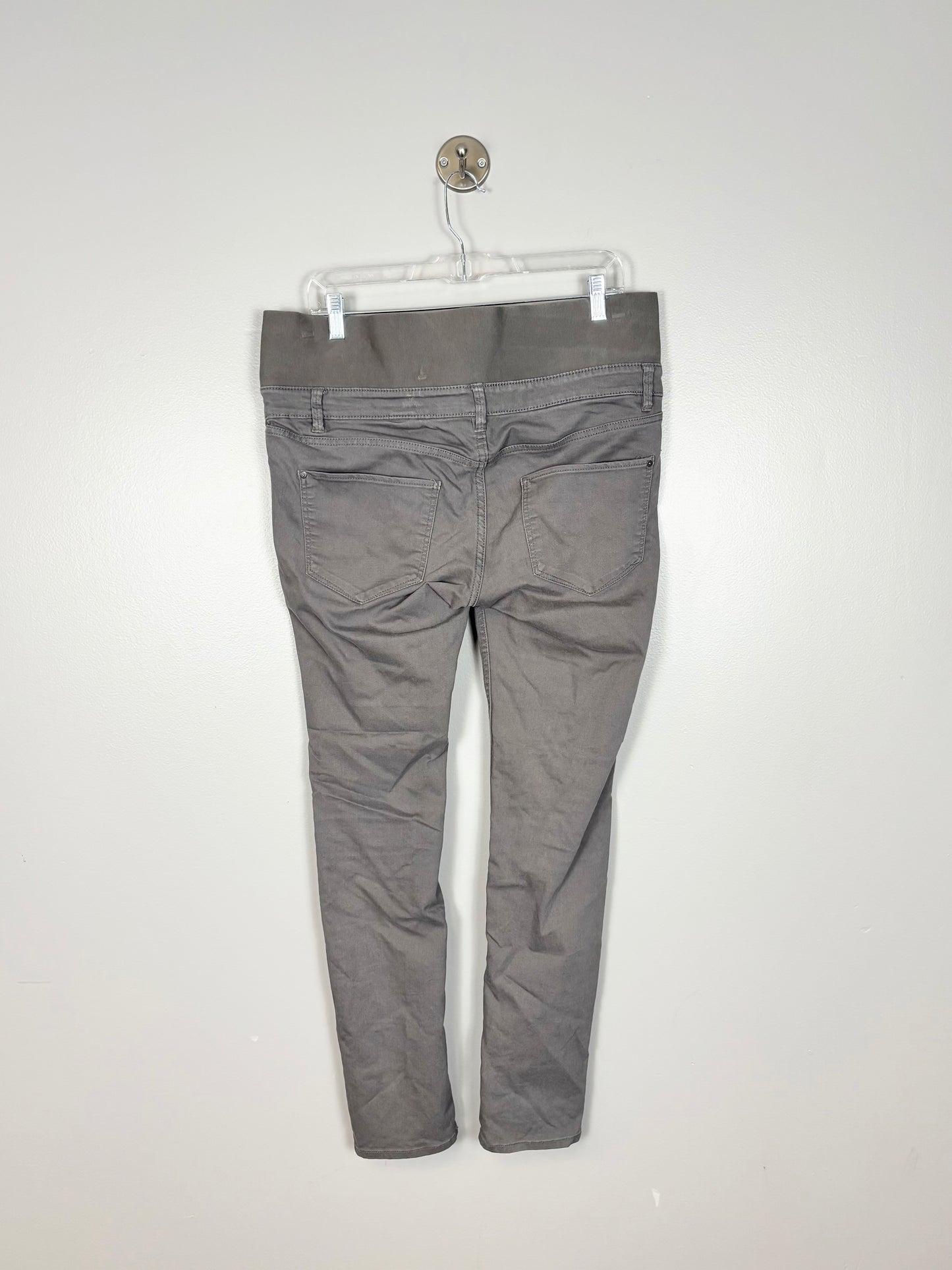 M/Size 10 - H & M Low Cross Panel Grey Twill Pant