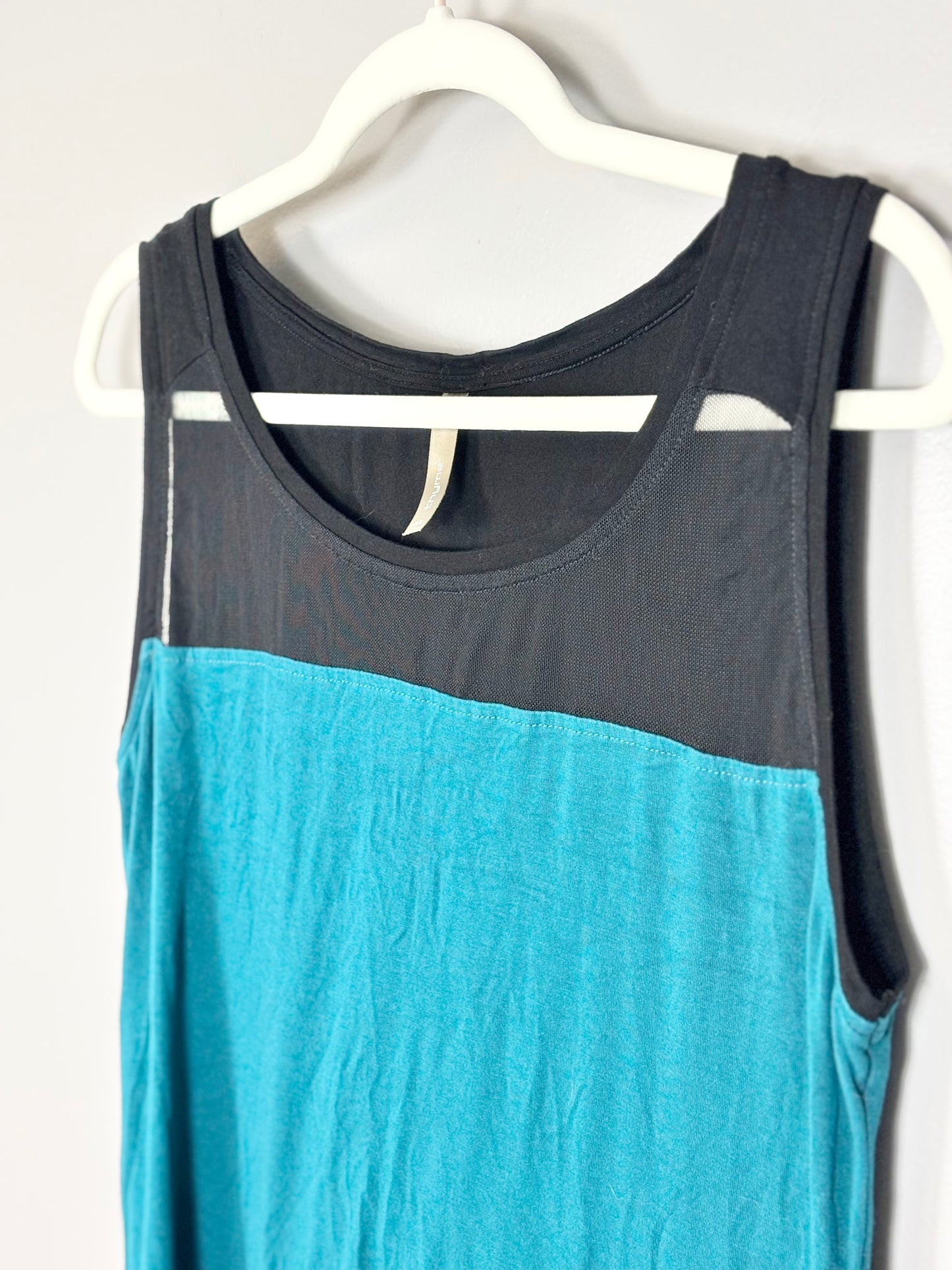 L - Thyme Black & Teal Swing Tank
