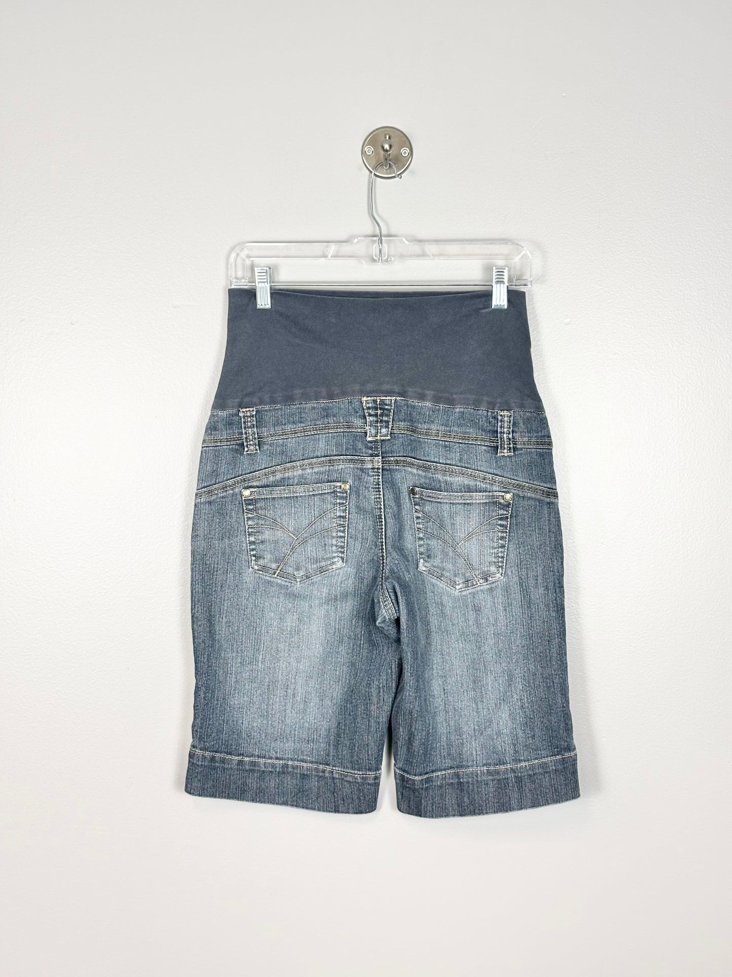 L - Thyme Denim Bermuda Shorts