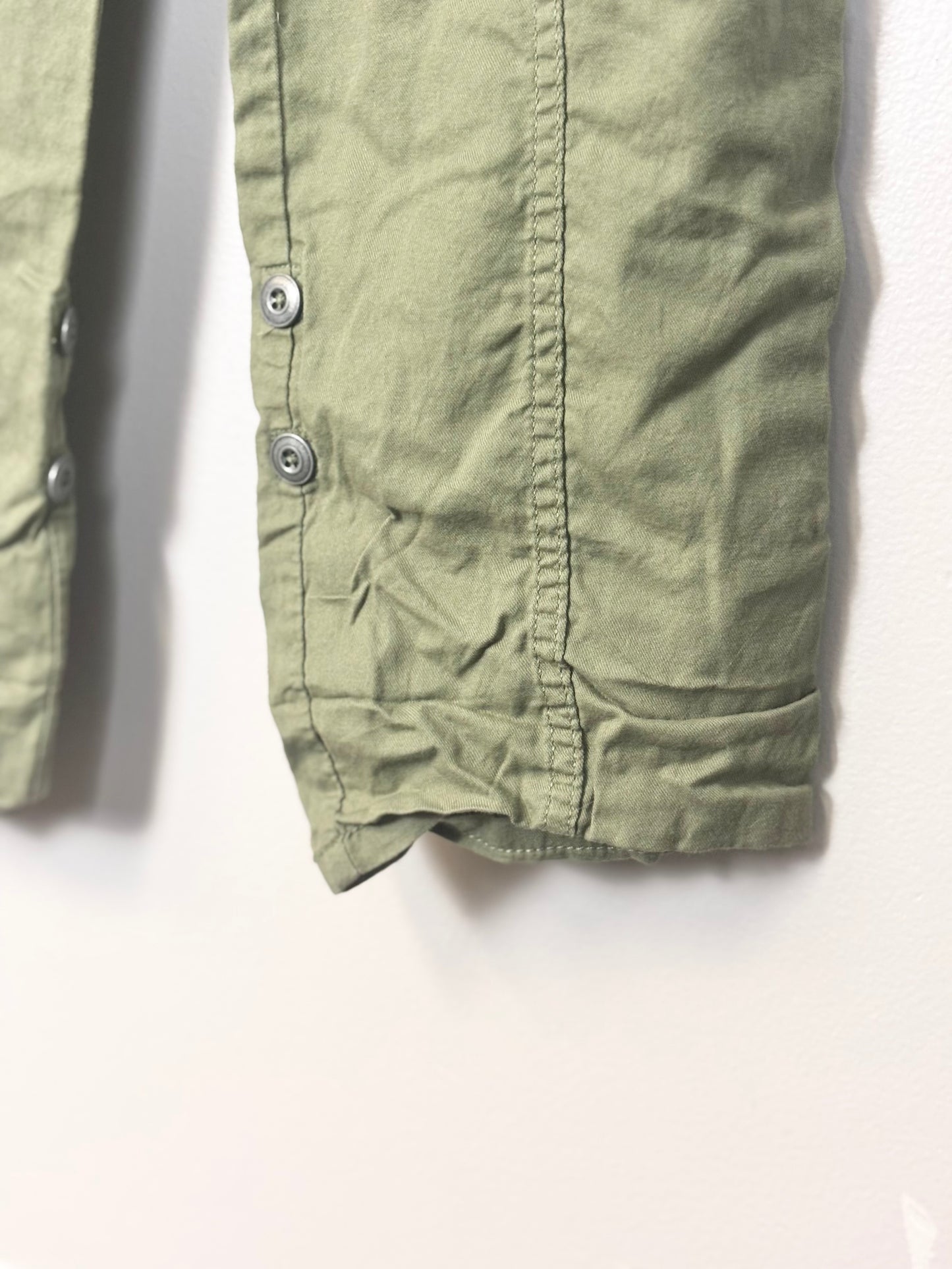 S - Army Green Convertible Cargo Pants