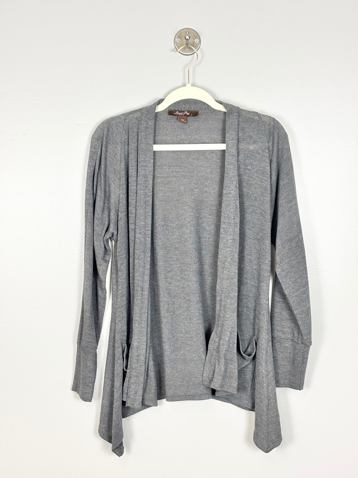 M - Sweet Pea Grey Cardigan