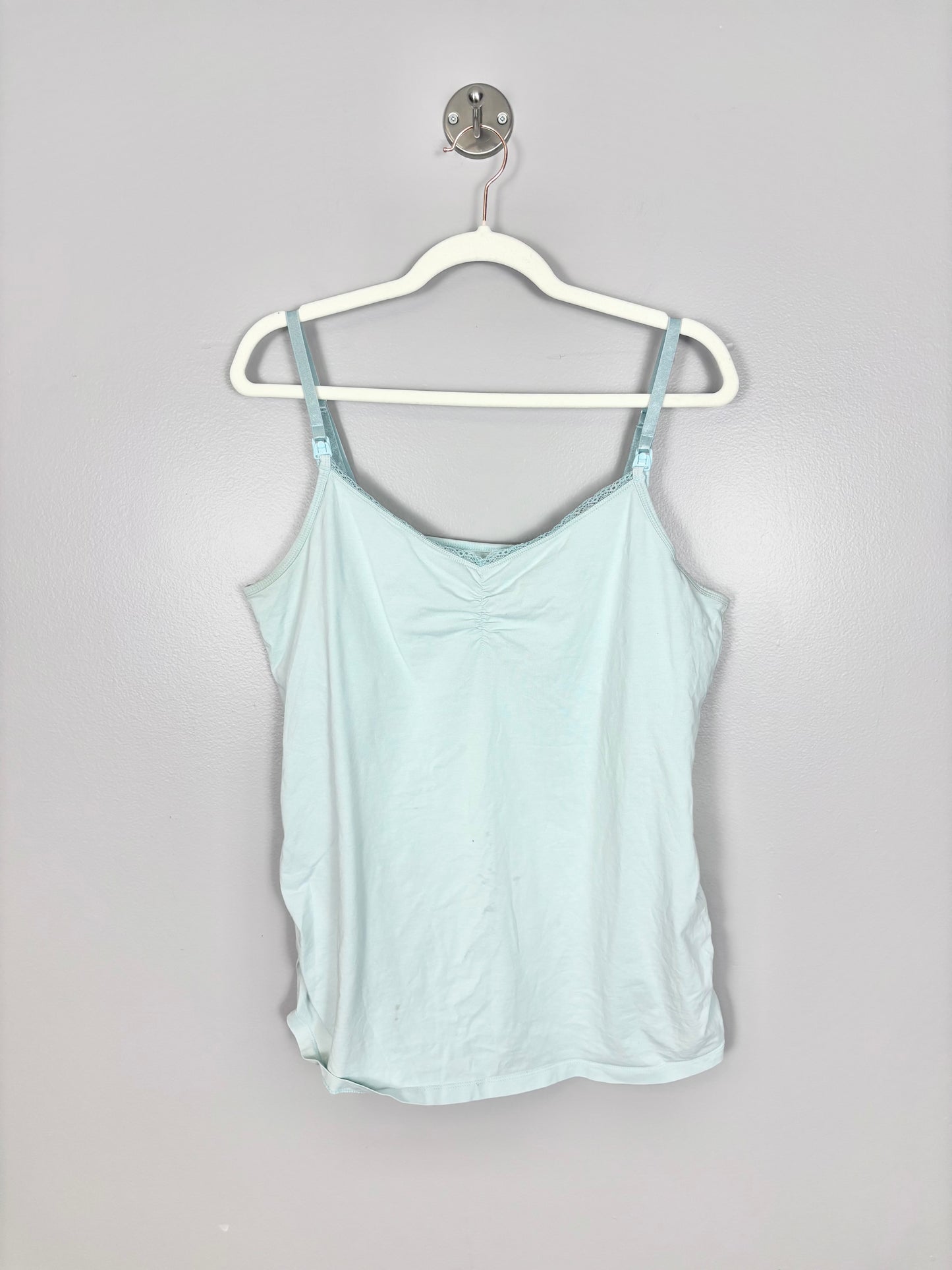 XL - Motherhood Light Teal Nursing Tank