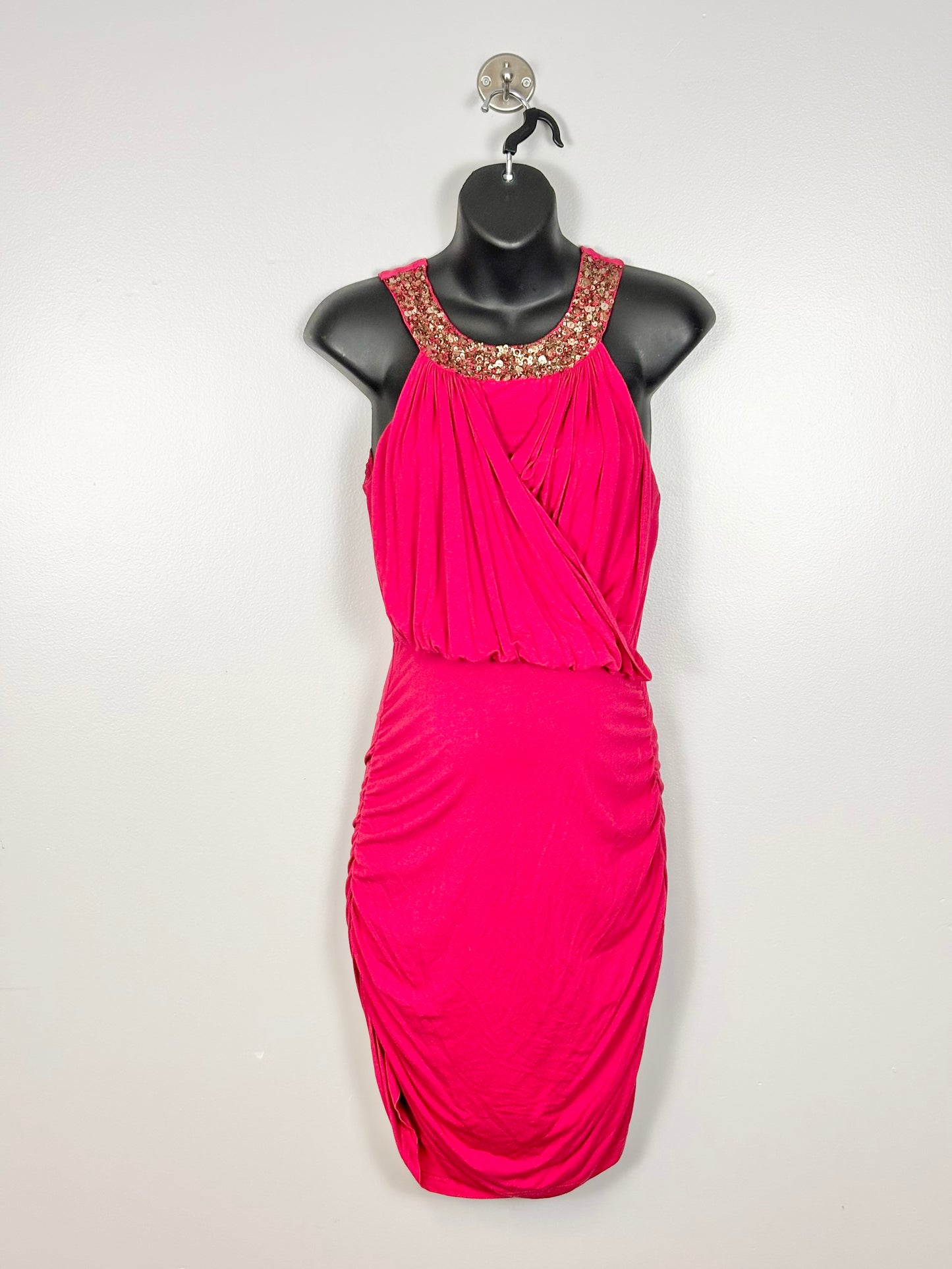 M - June & Dane Berry Bodycon Event Dress