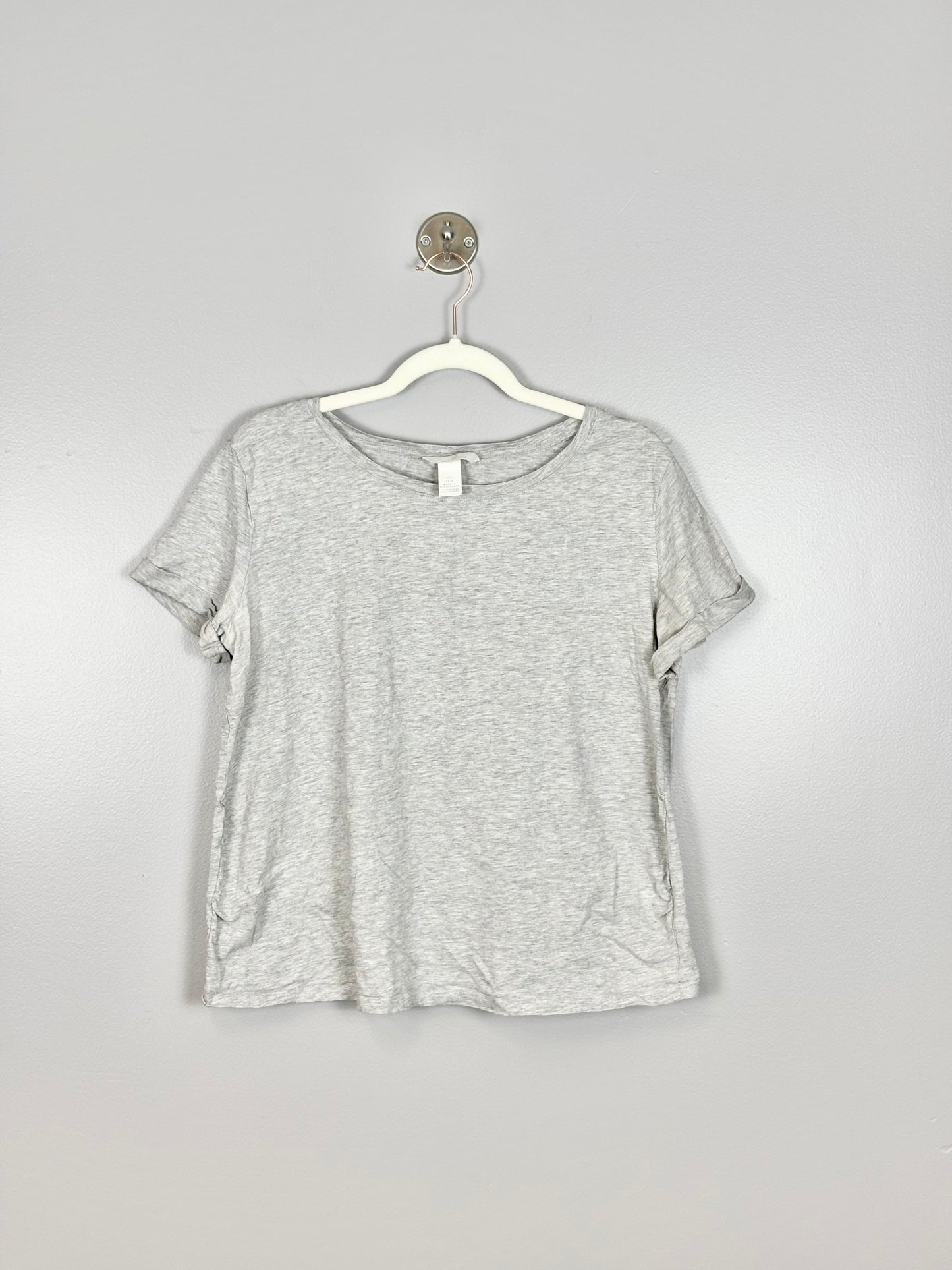 L - H & M Mama Basic Grey Shirt