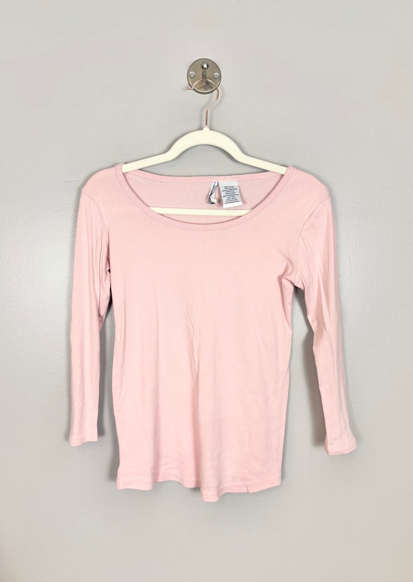 S - Planet Motherhood Pale Pink Long Sleeve Shirt