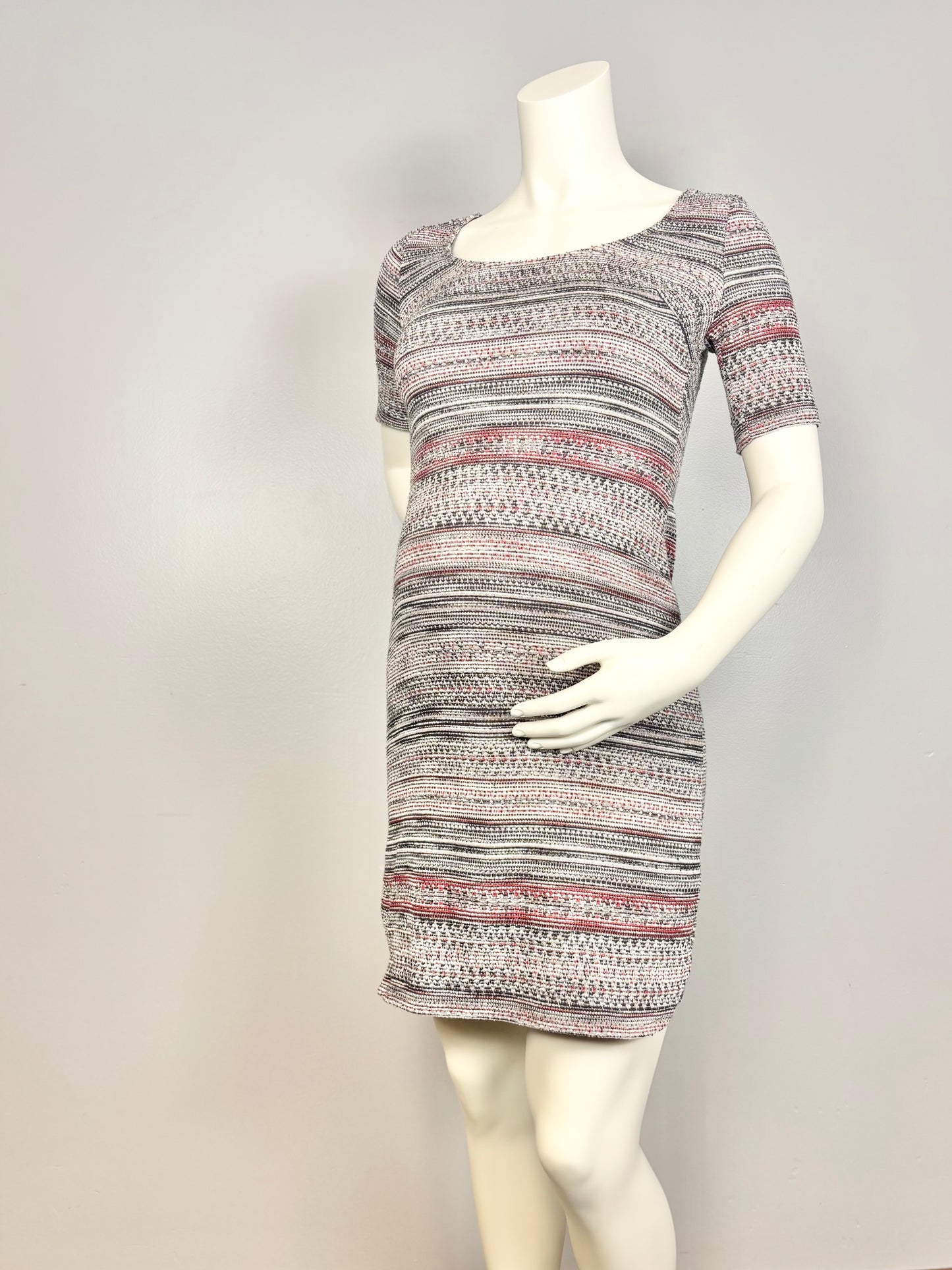 XS - Thyme Tapestry Weave Shift Dress