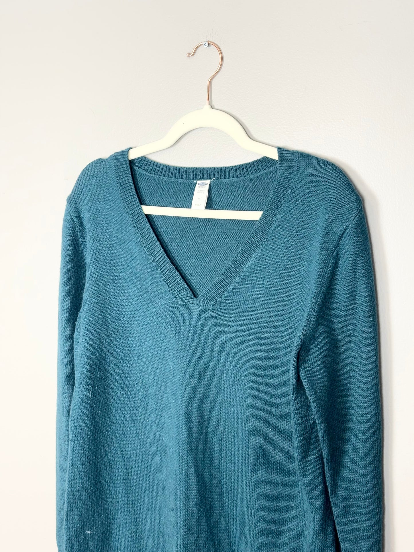 M - Old Navy Teal Green Long Sweater
