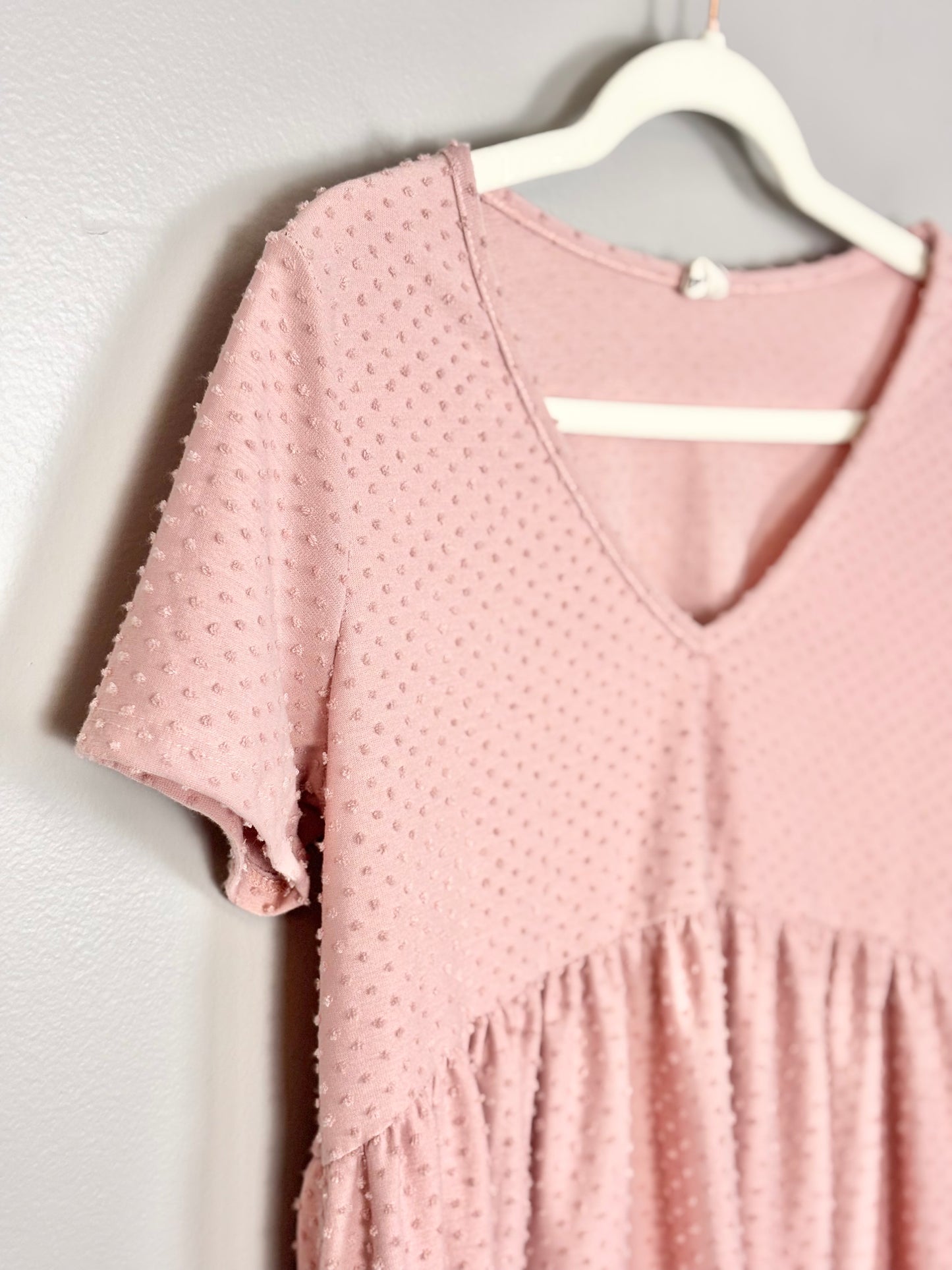 S - Hello Miz Pink Swing Top