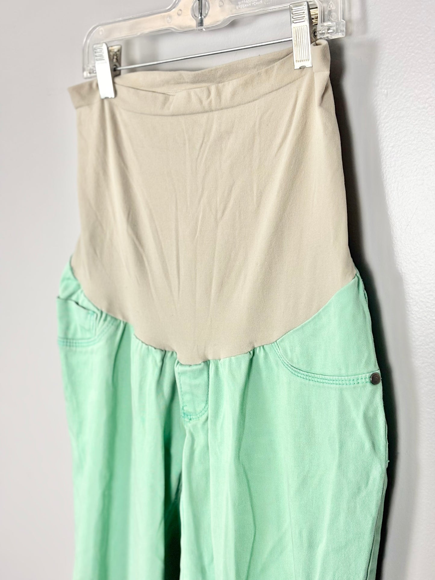 S - Motherhood Mint Green Skinny Jeans