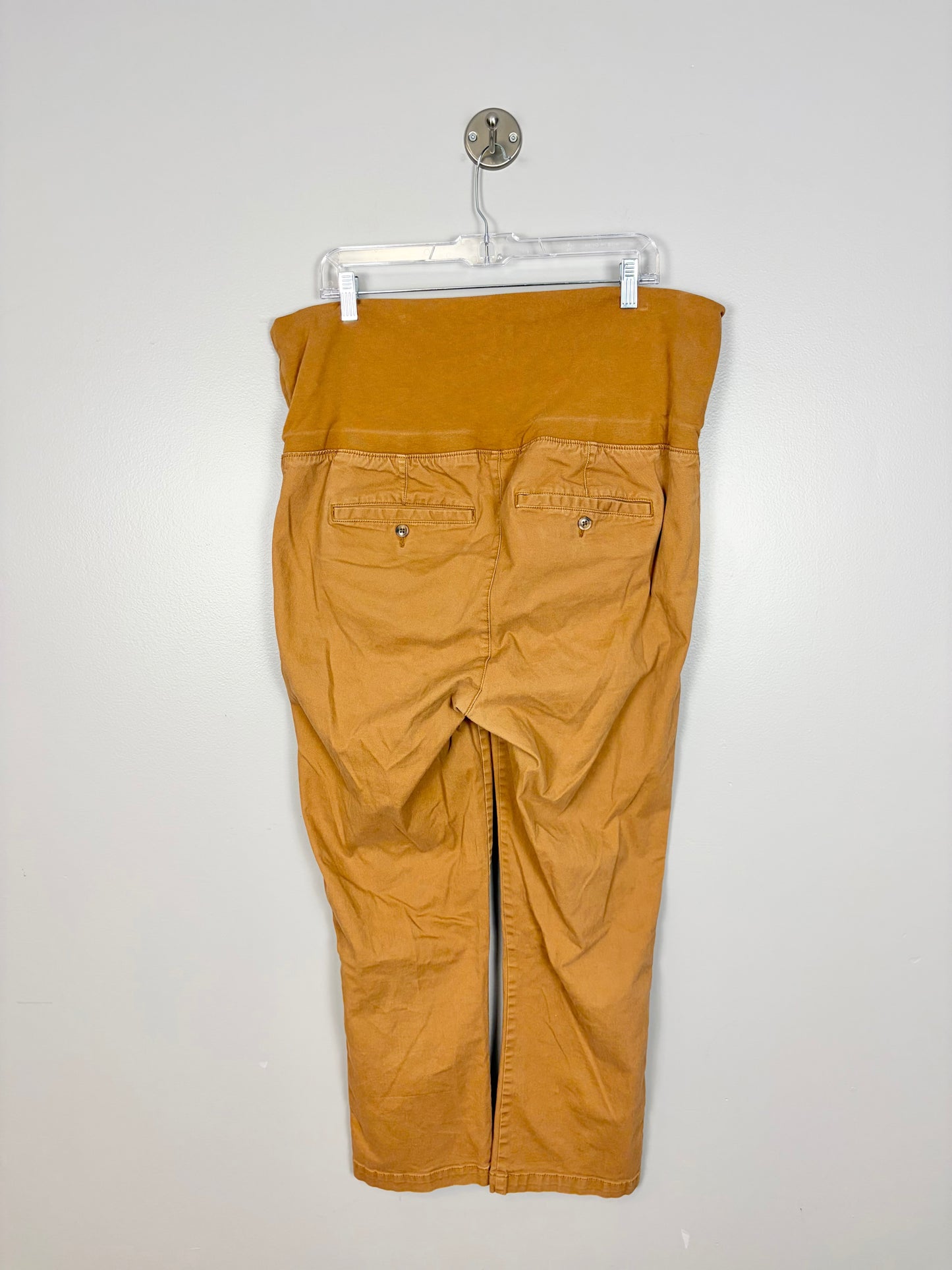 L - Old Navy Caramel Maternity Pants