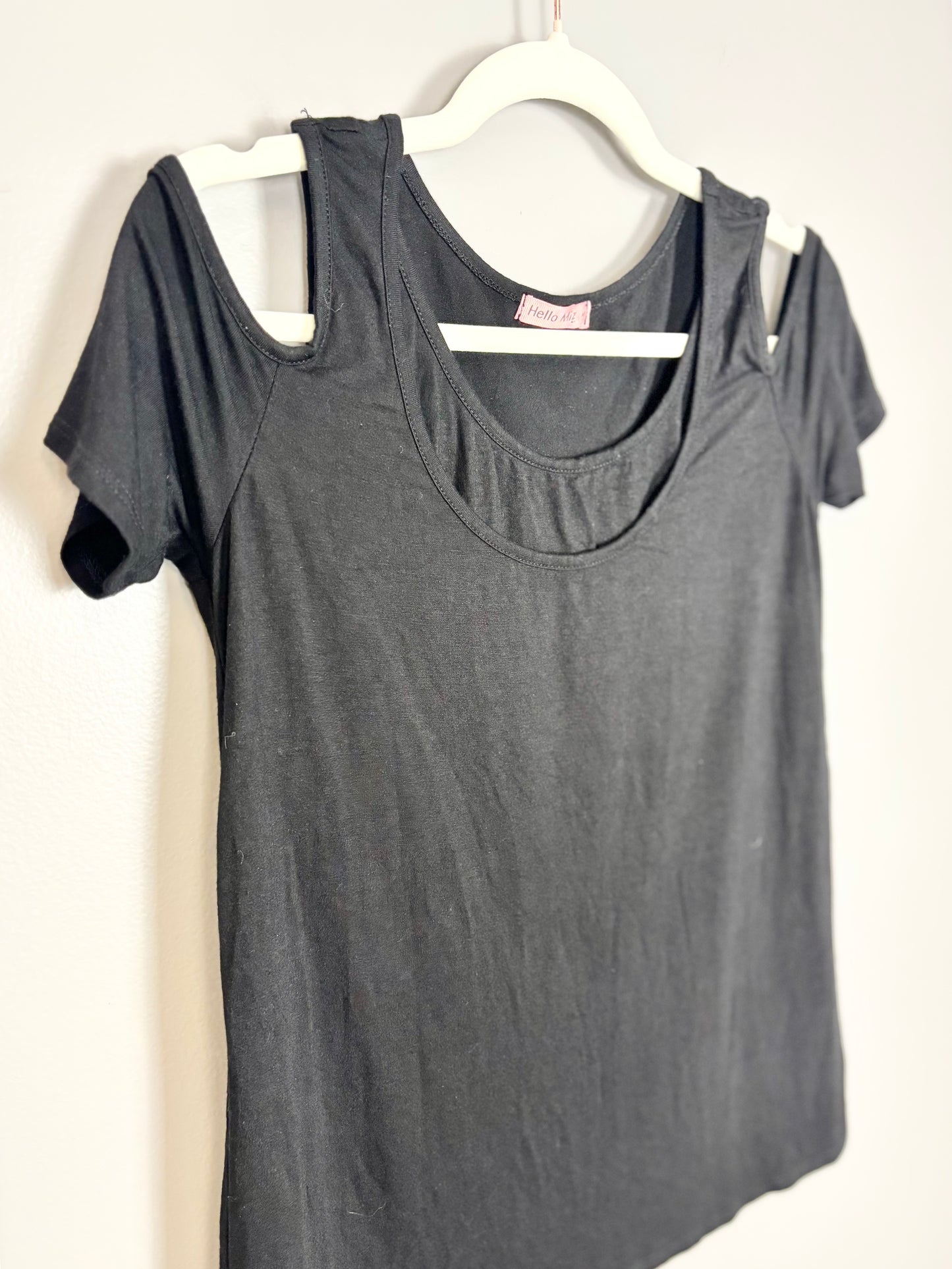 M - Hello Miz Black Nursing Shirt