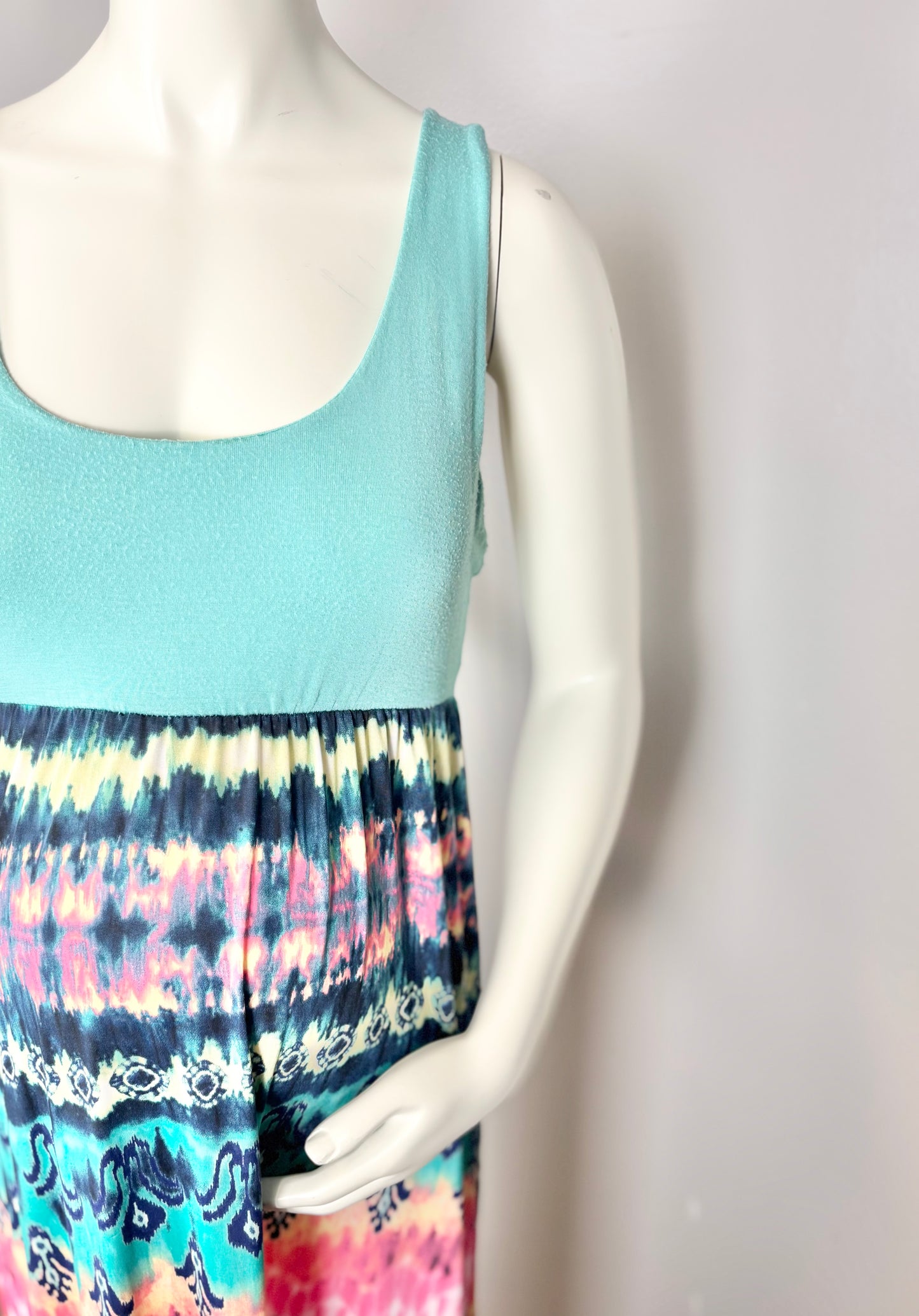 L – Auditions Tie-Dye Neon Maxi Dress