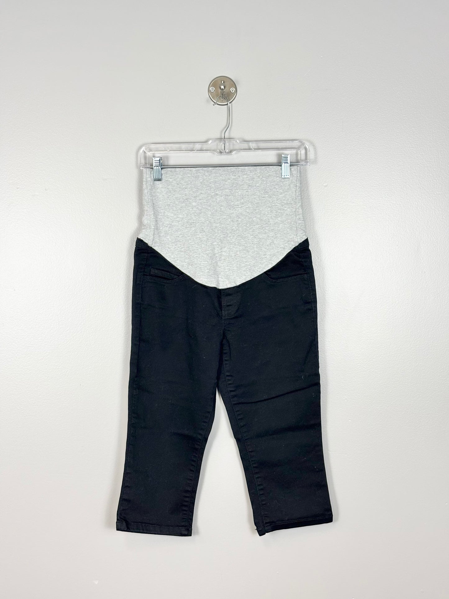 S - Insider Premium Black Cotton Capri