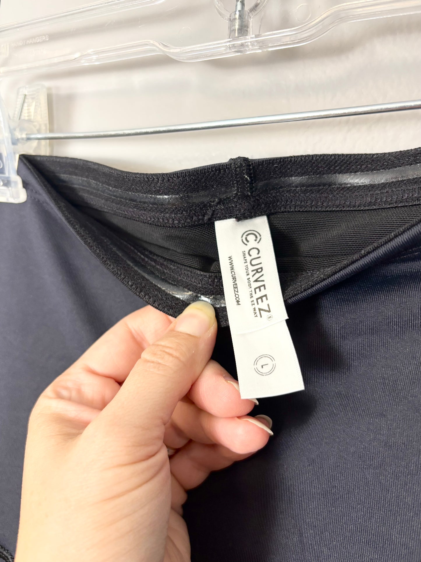L - Curveez Dark Navy Highwaisted Shaping Legging