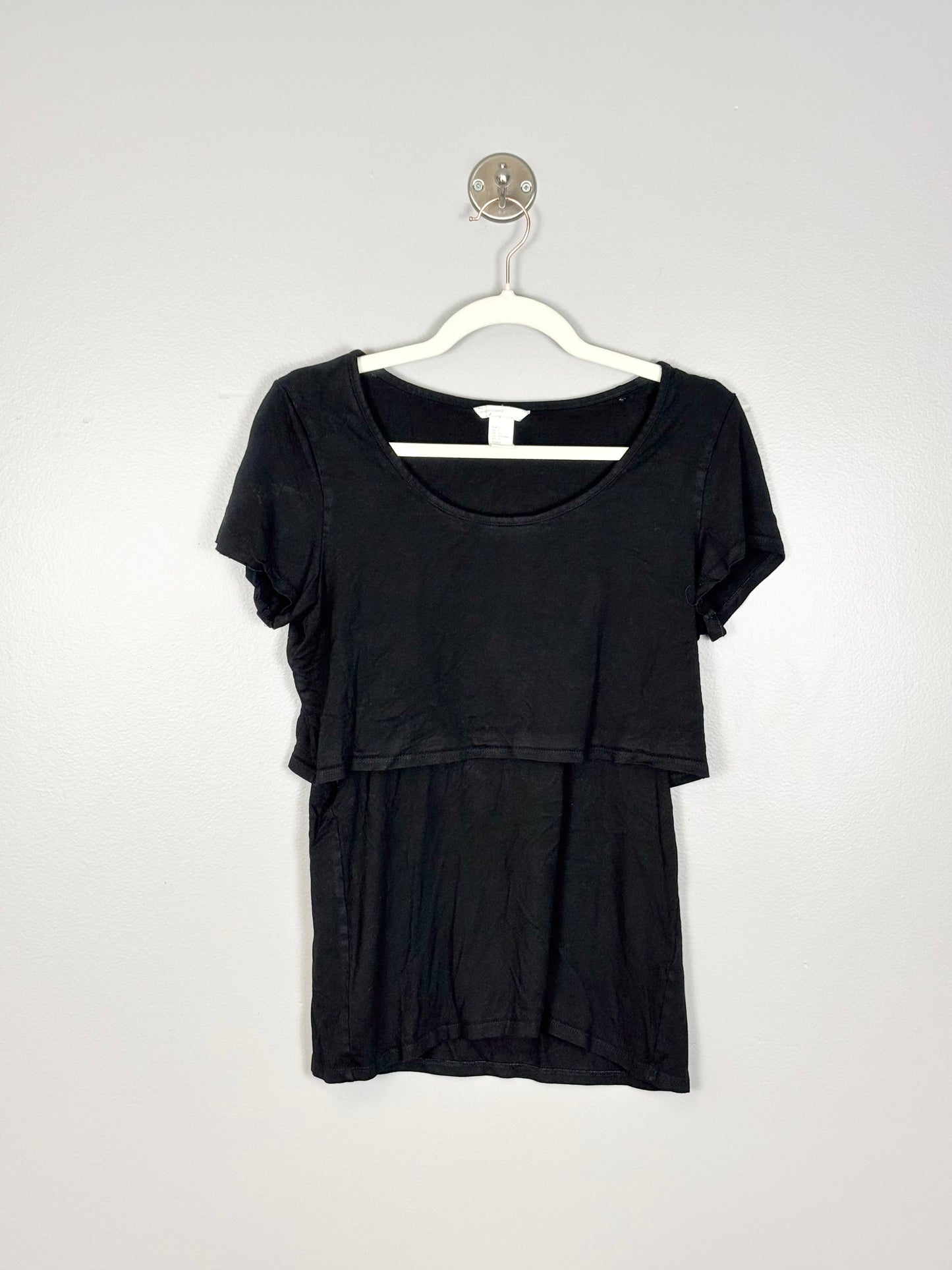 L - H & M Black Nursing Top