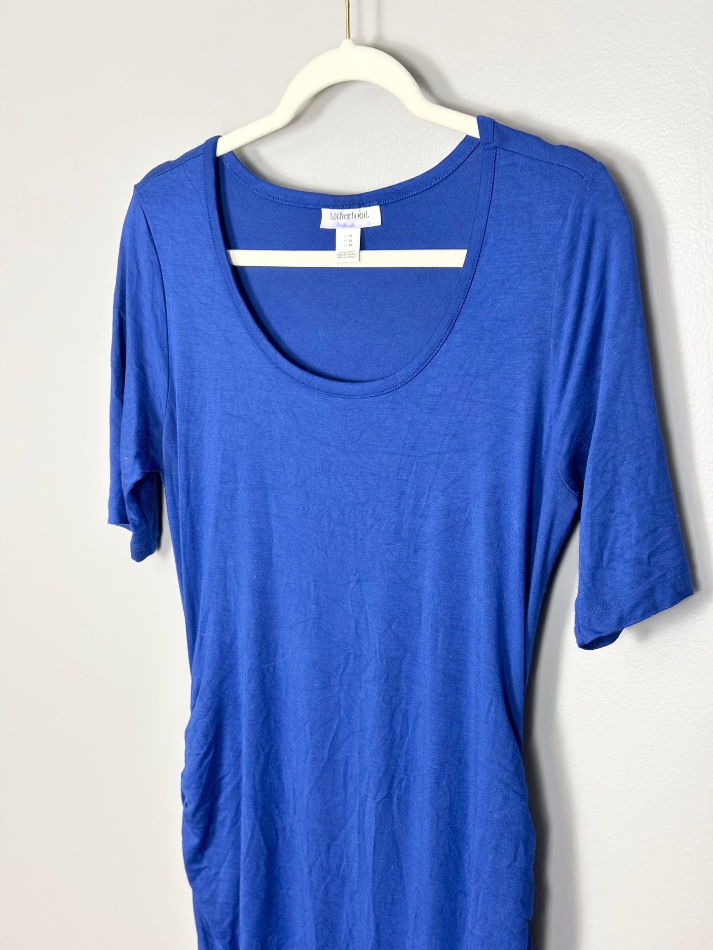 M - Motherhood Long Blue Gown