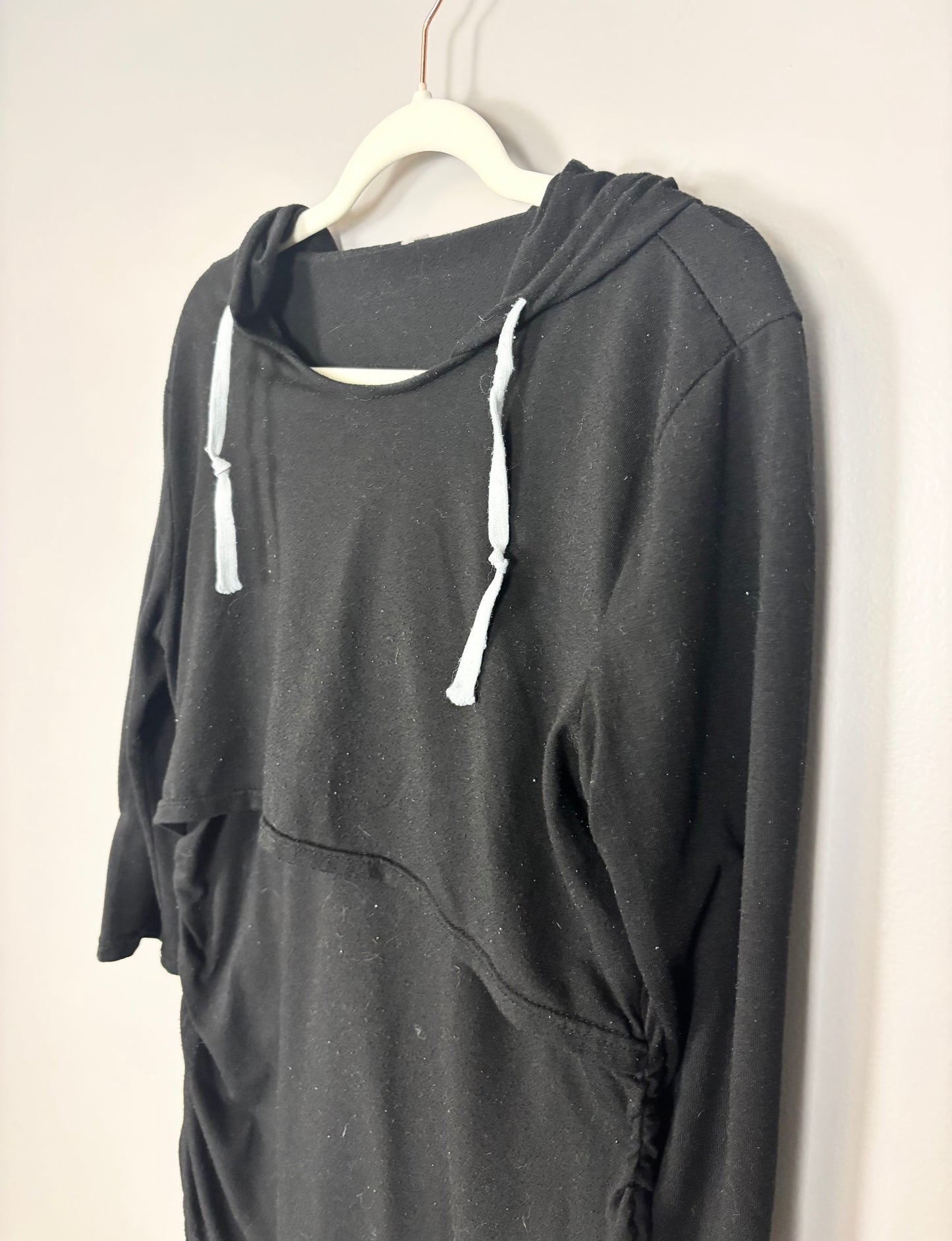 S - Unknown Brand Black Nursing Hoodie