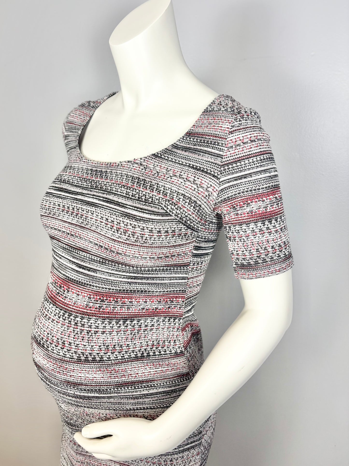 XS - Thyme Tapestry Weave Shift Dress