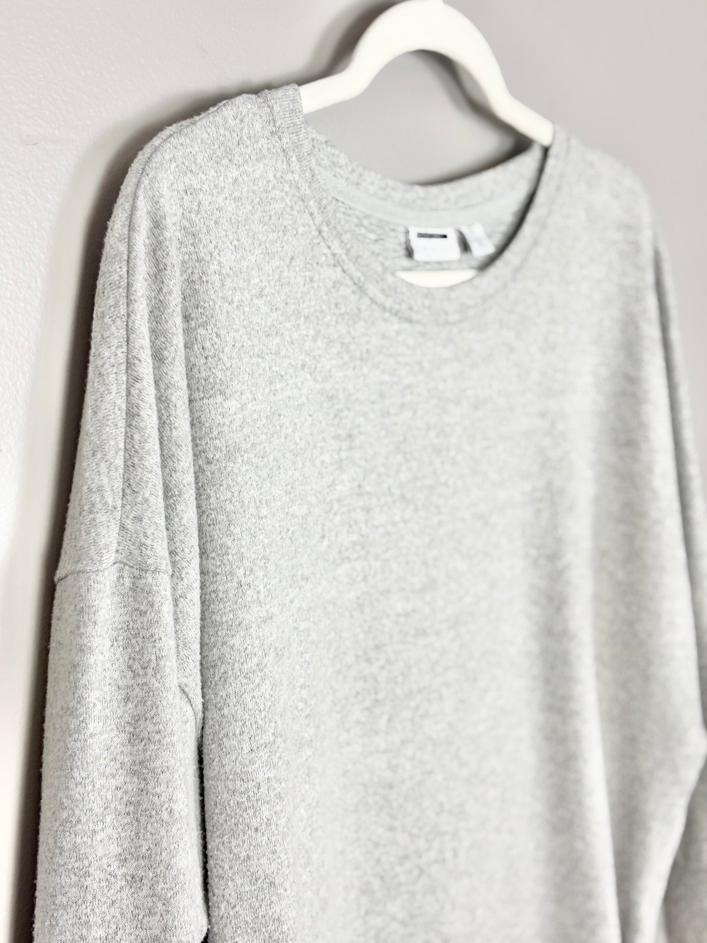 M - Noise May Oversized Soft Grey Sweater