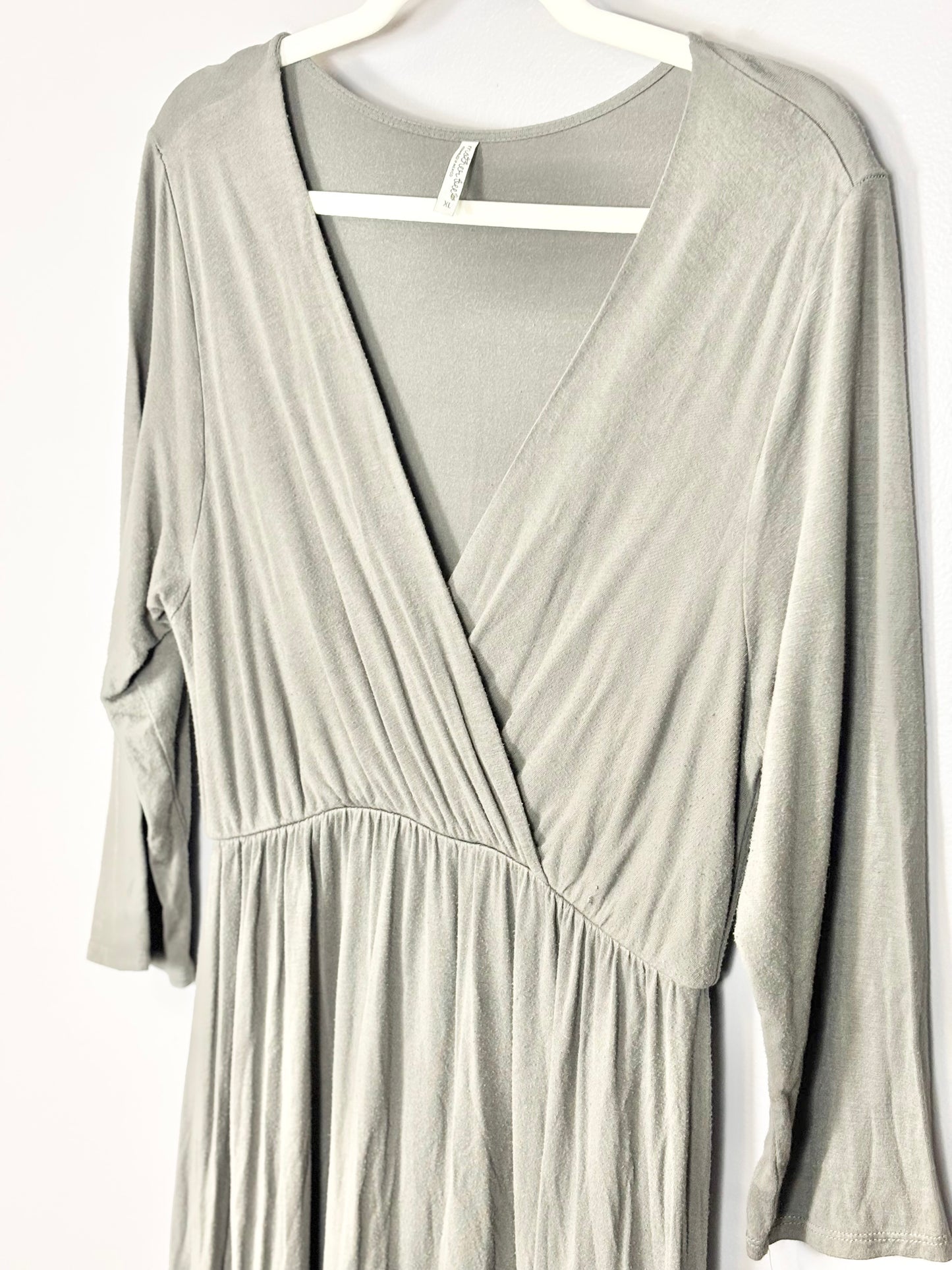 XL - Mother Bee Sage Green Ruffle Maxi Dress