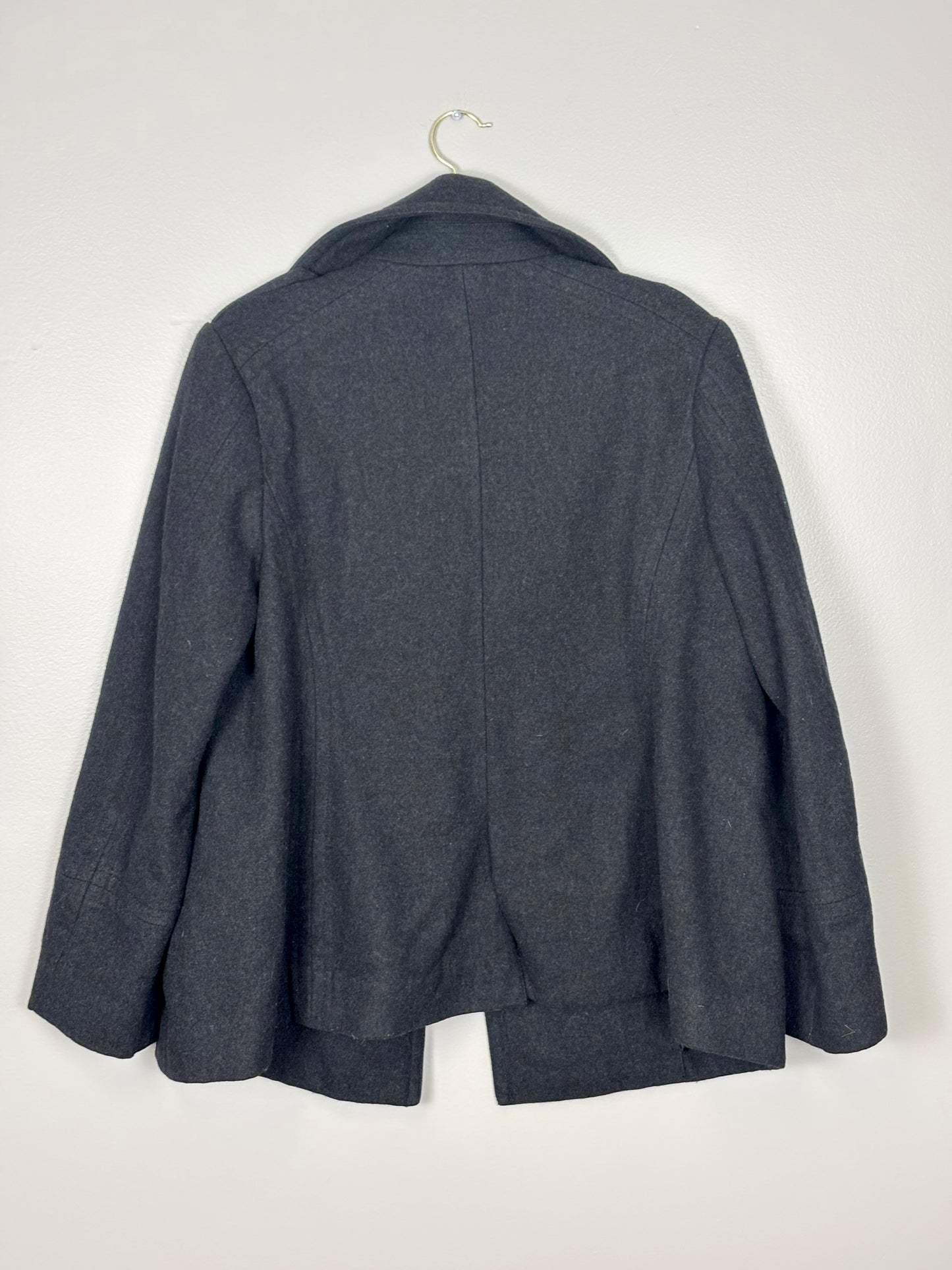 L - Mimi Maternity Grey Pea Coat