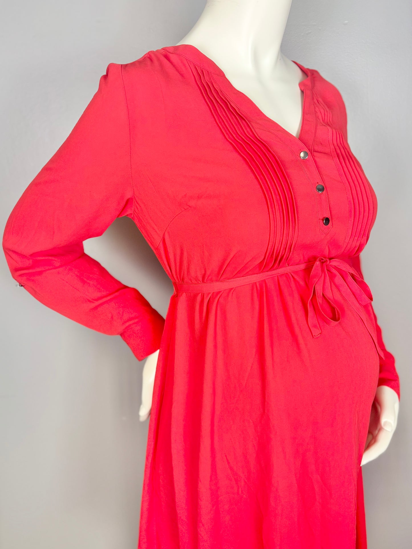 S - Stork & Babe Cherry Chiffon Dress
