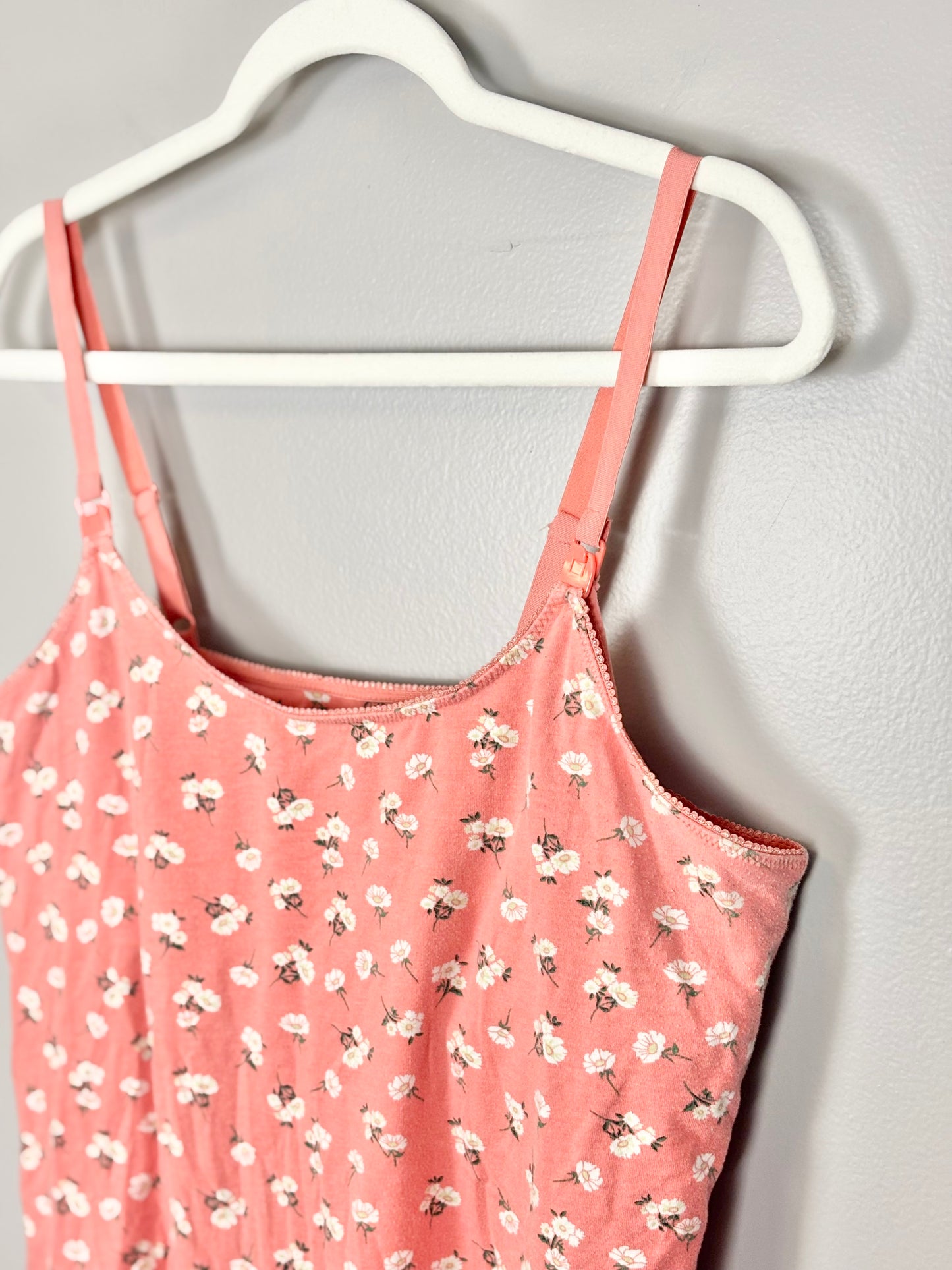 XL - George Pink Floral Nursing Tank