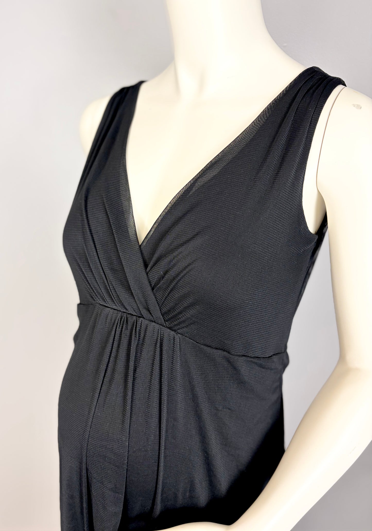 L - Thyme Cross-Front Chiffon Dress