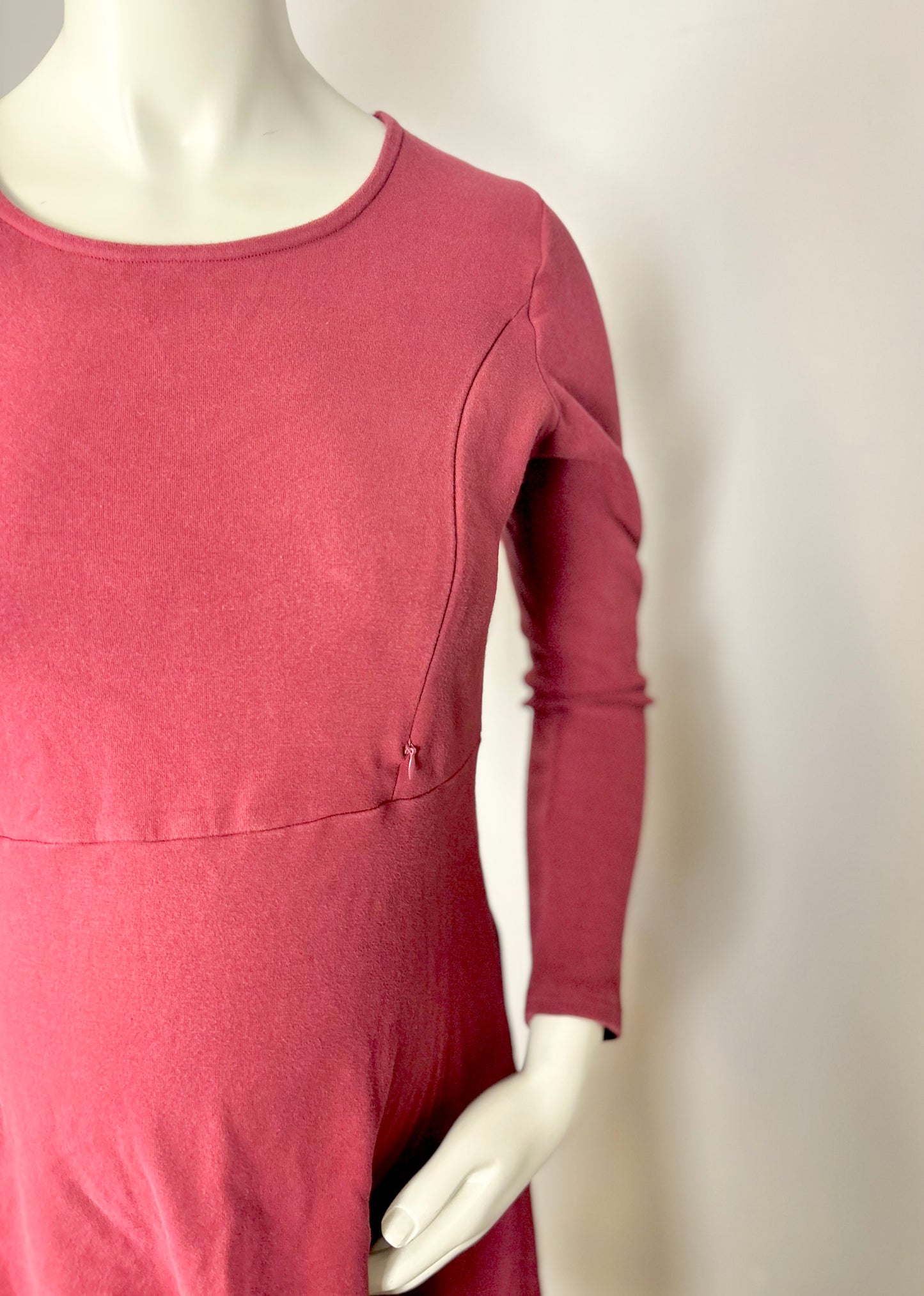 XL - Ella Bella Cranberry Nursing Dress