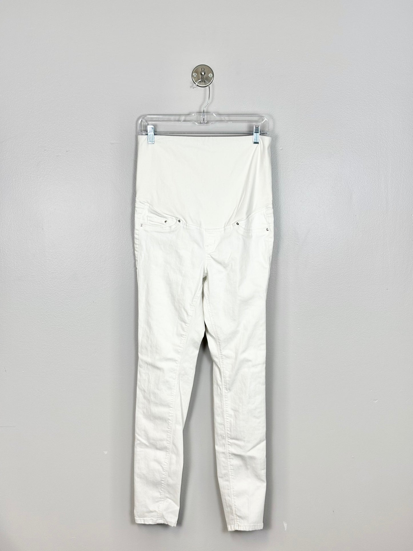 L/Size 12 - H & M Mama Cream Denim Pants