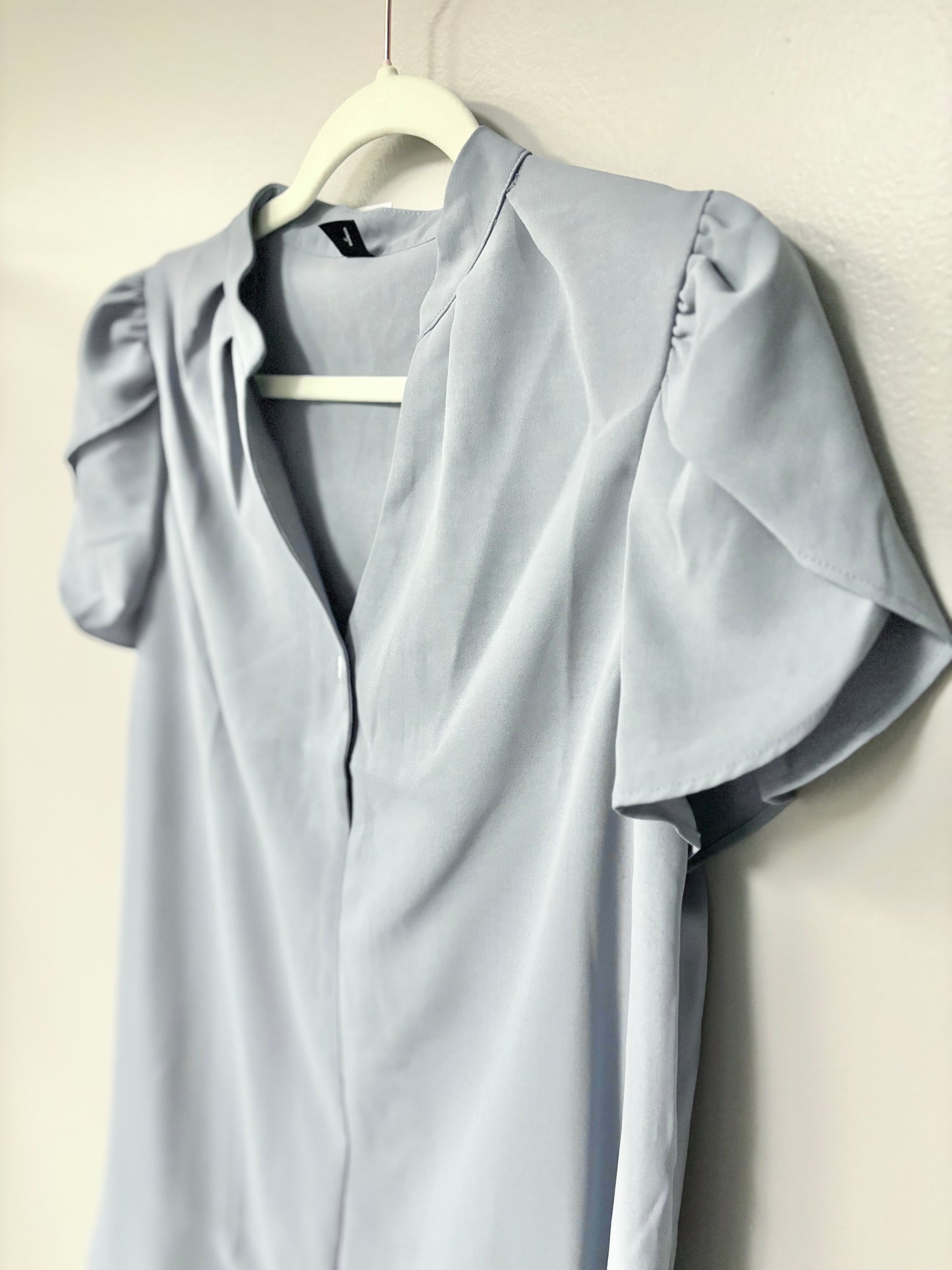 M - SHEIN Sky Blue Blouse