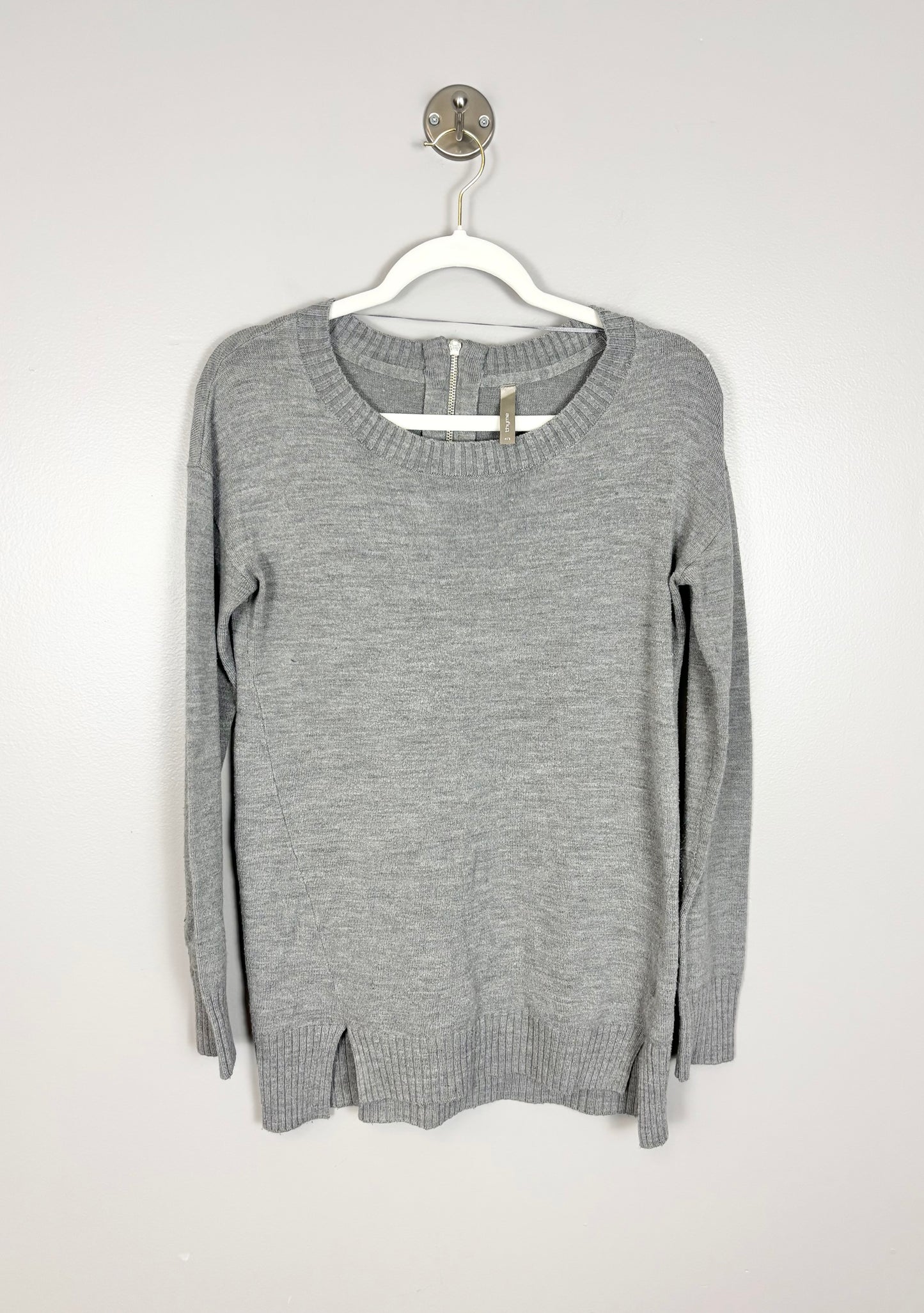 S - Thyme Grey Sweater