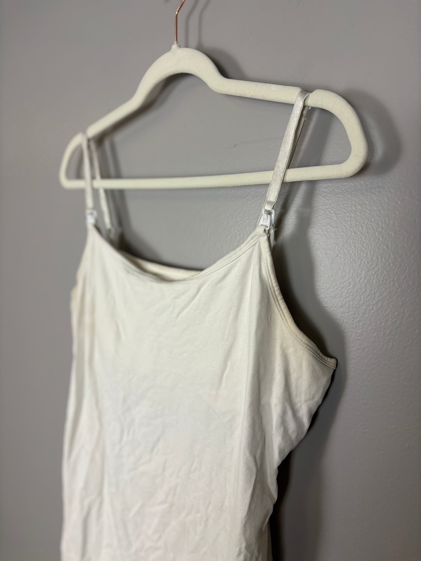 XL - Thyme White Nursing Tank