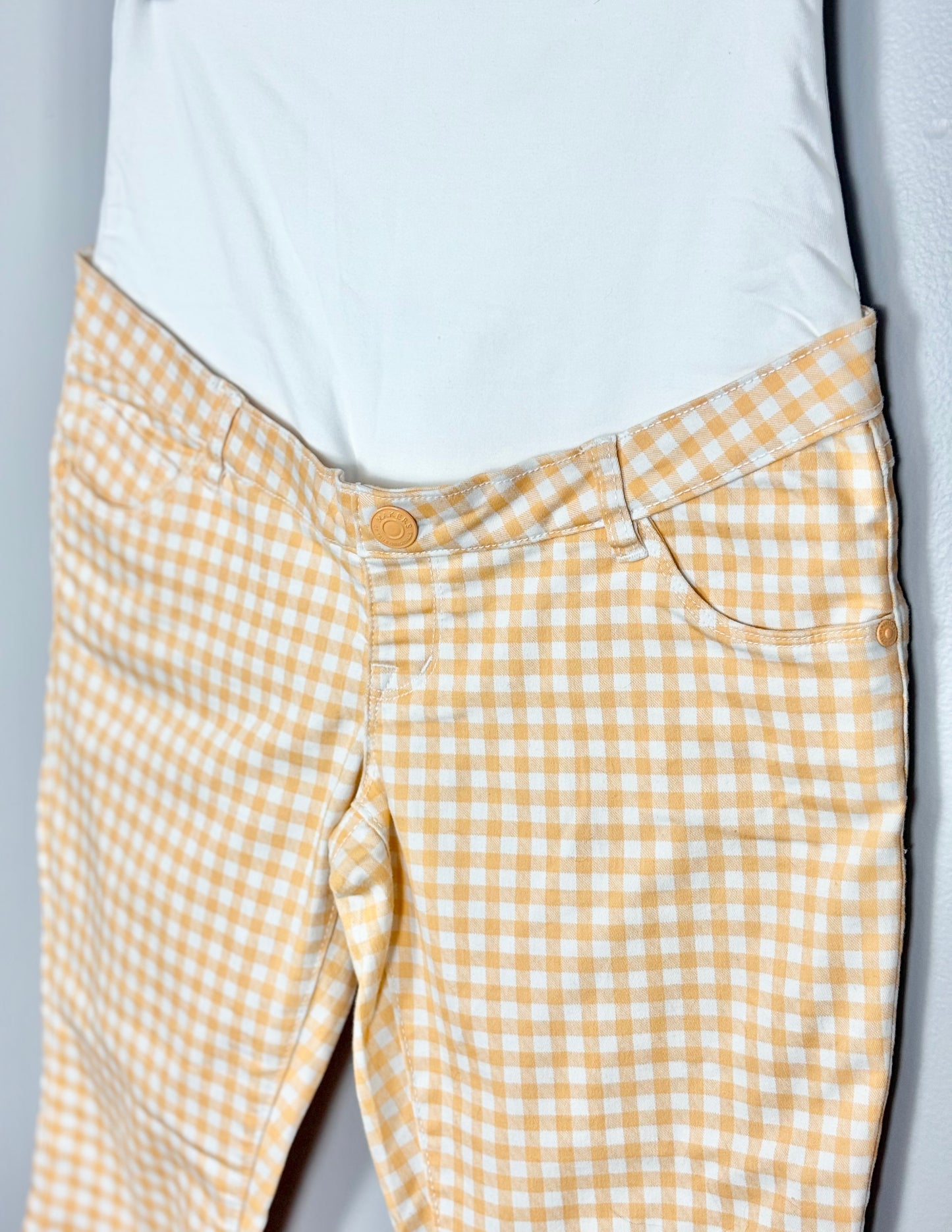 S - Makers of True Originals Peach Checked Pants