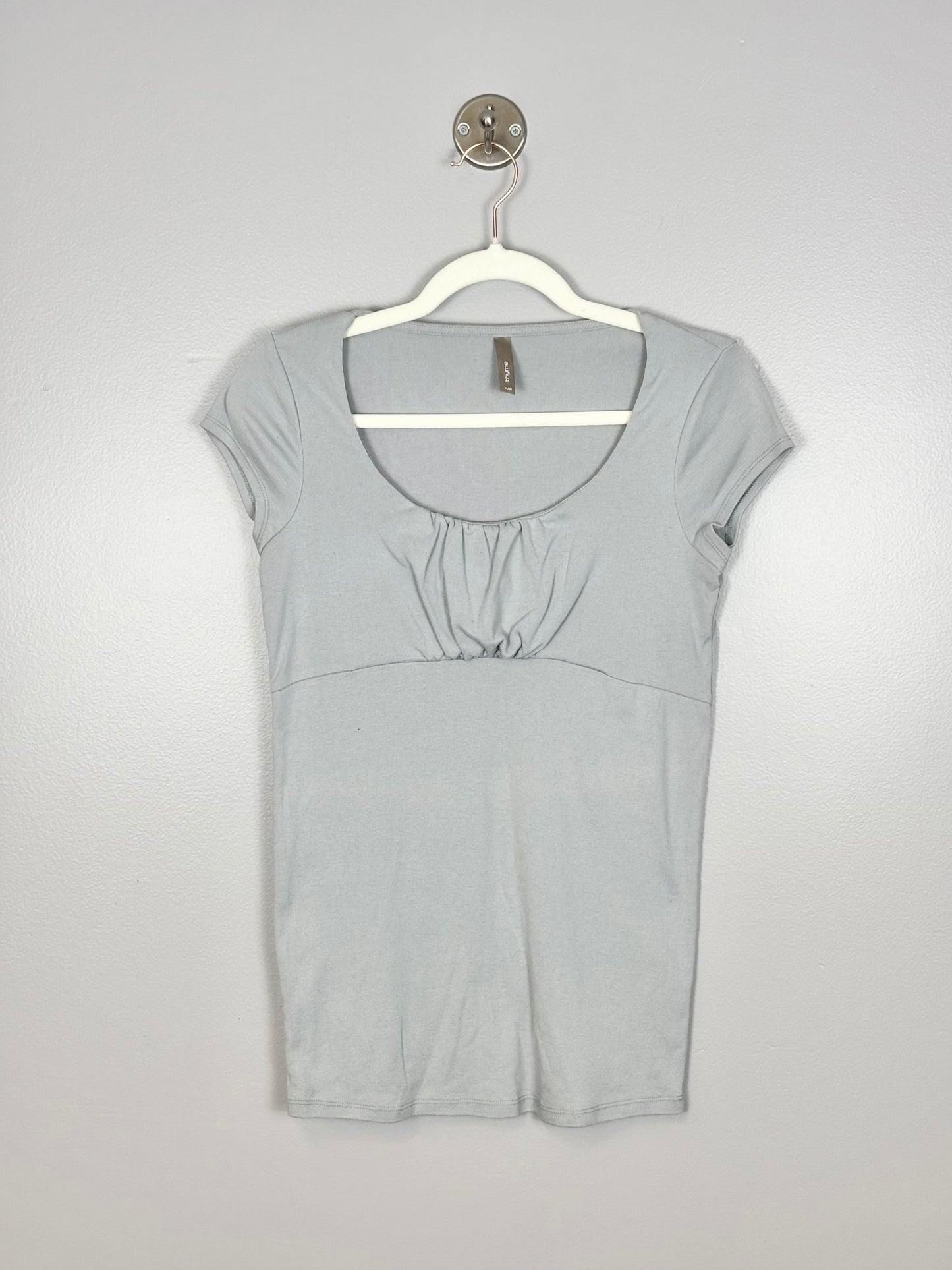 M - Thyme Light Grey Empress-Style Shirt