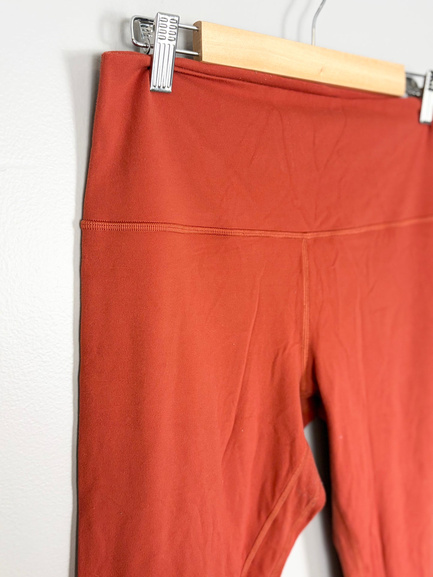 L - Lulu Burnt Orange Leggings