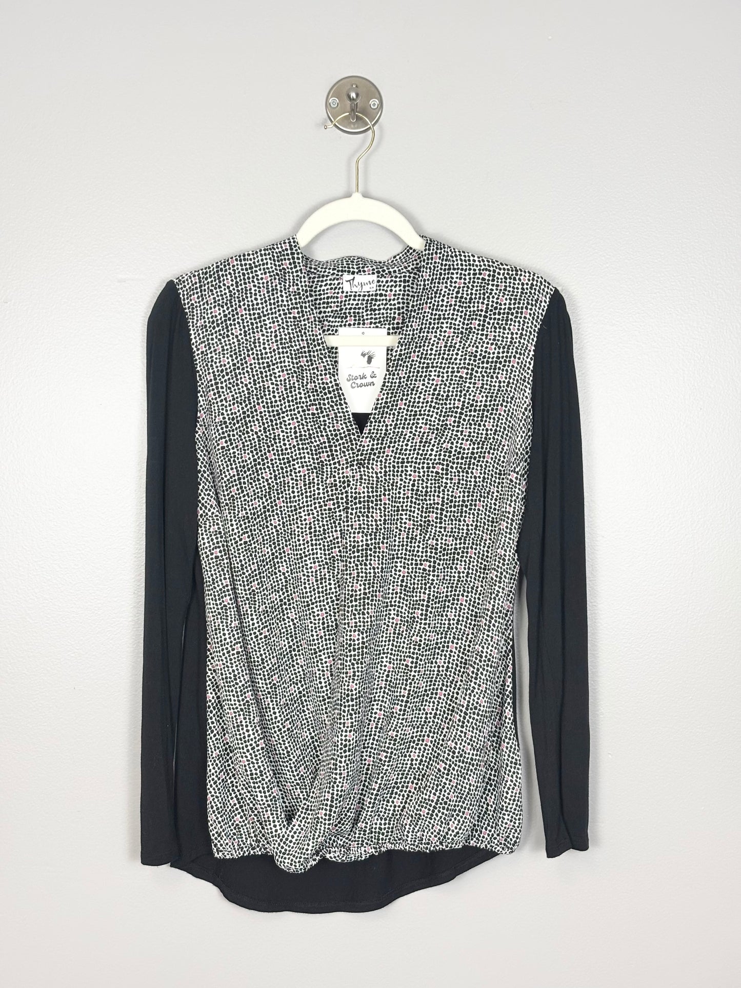 S - Thyme Snap Front Nursing Shirt