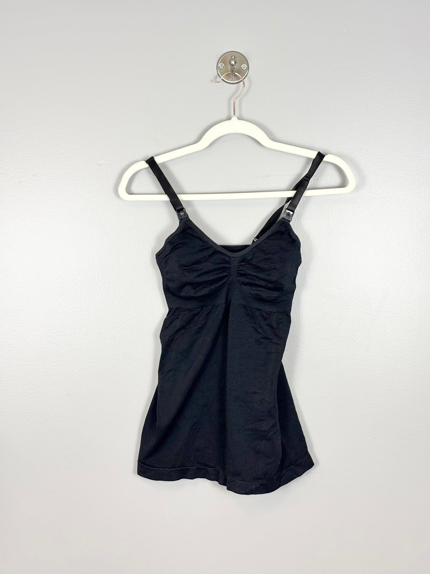 S - Black Fitted Nursing Tank