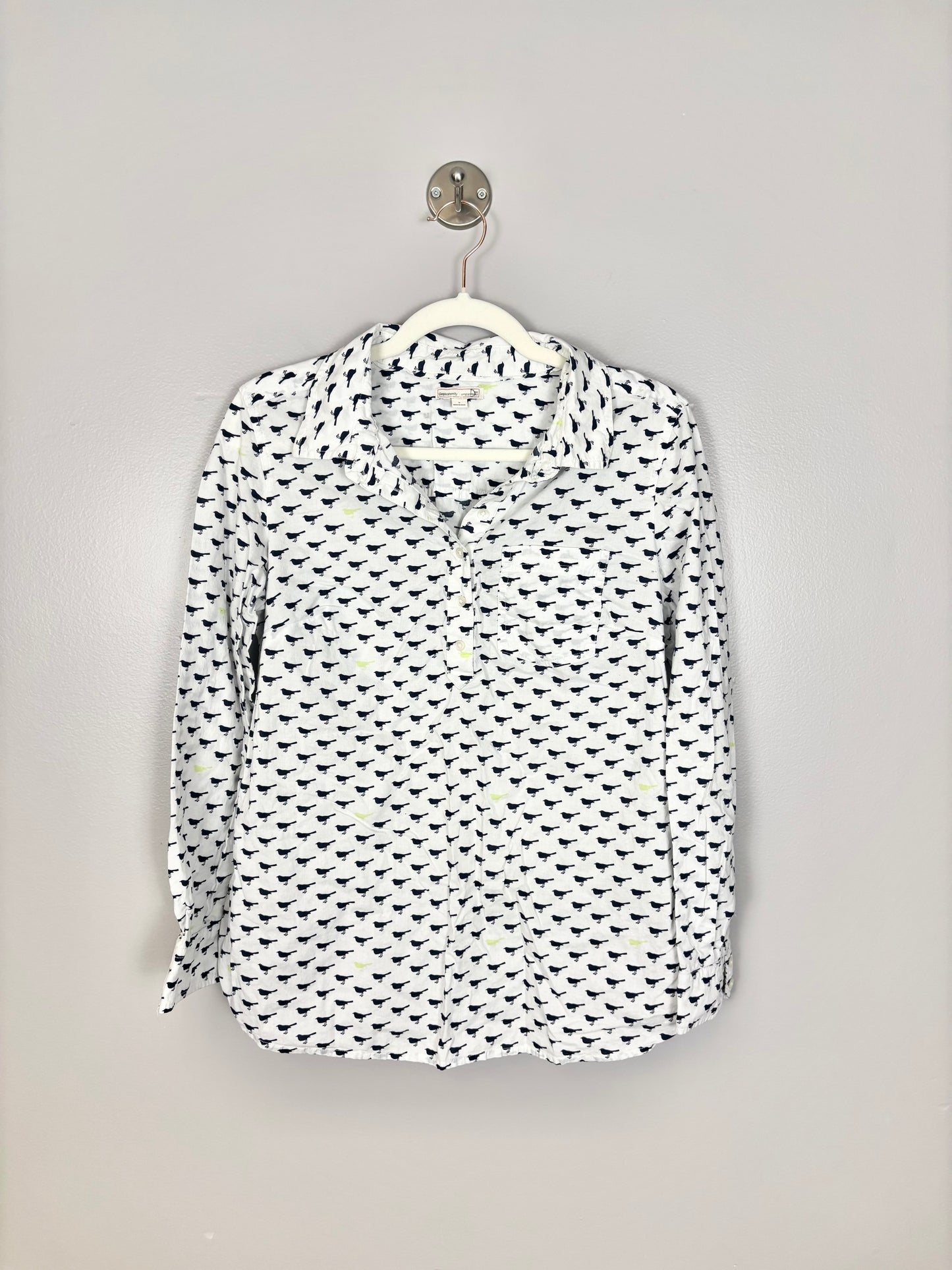 S - Gap Songbird Button-Front Blouse