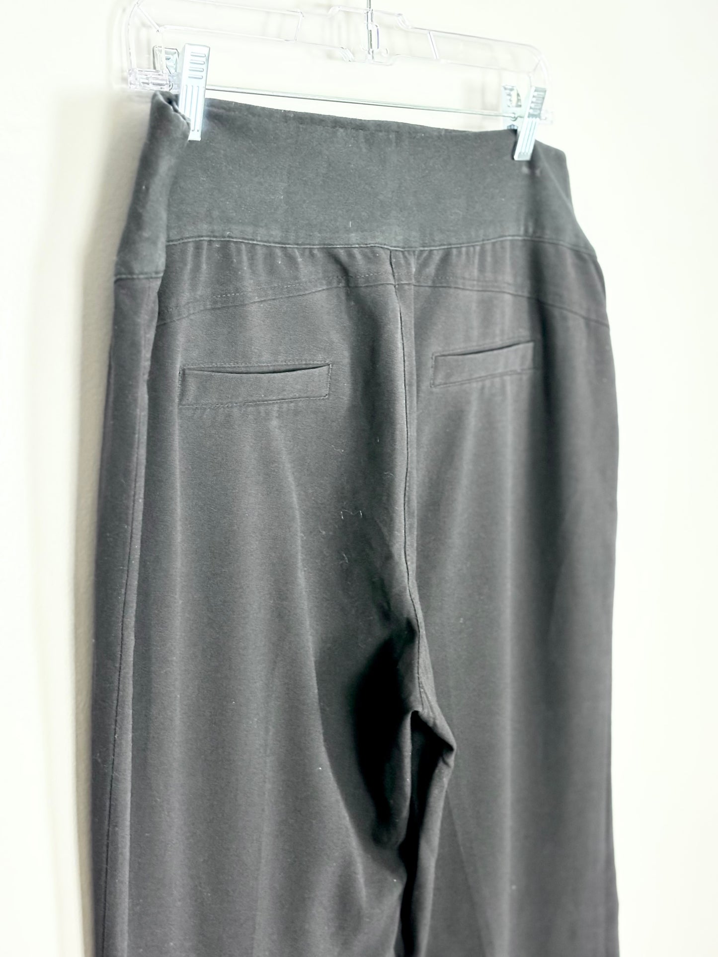 L - Thyme Black Cuffed Dress Pant