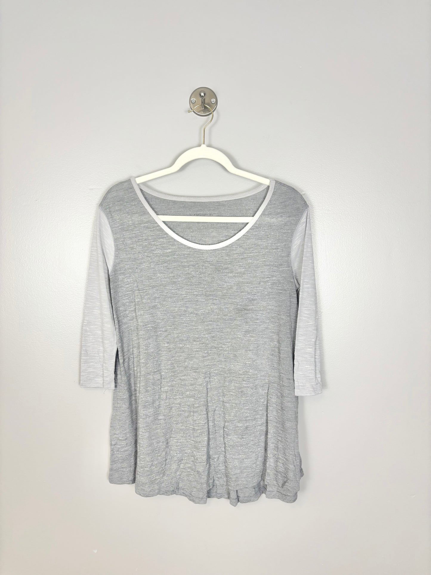 S - Liz Lange Two-Tone Baseball Tee