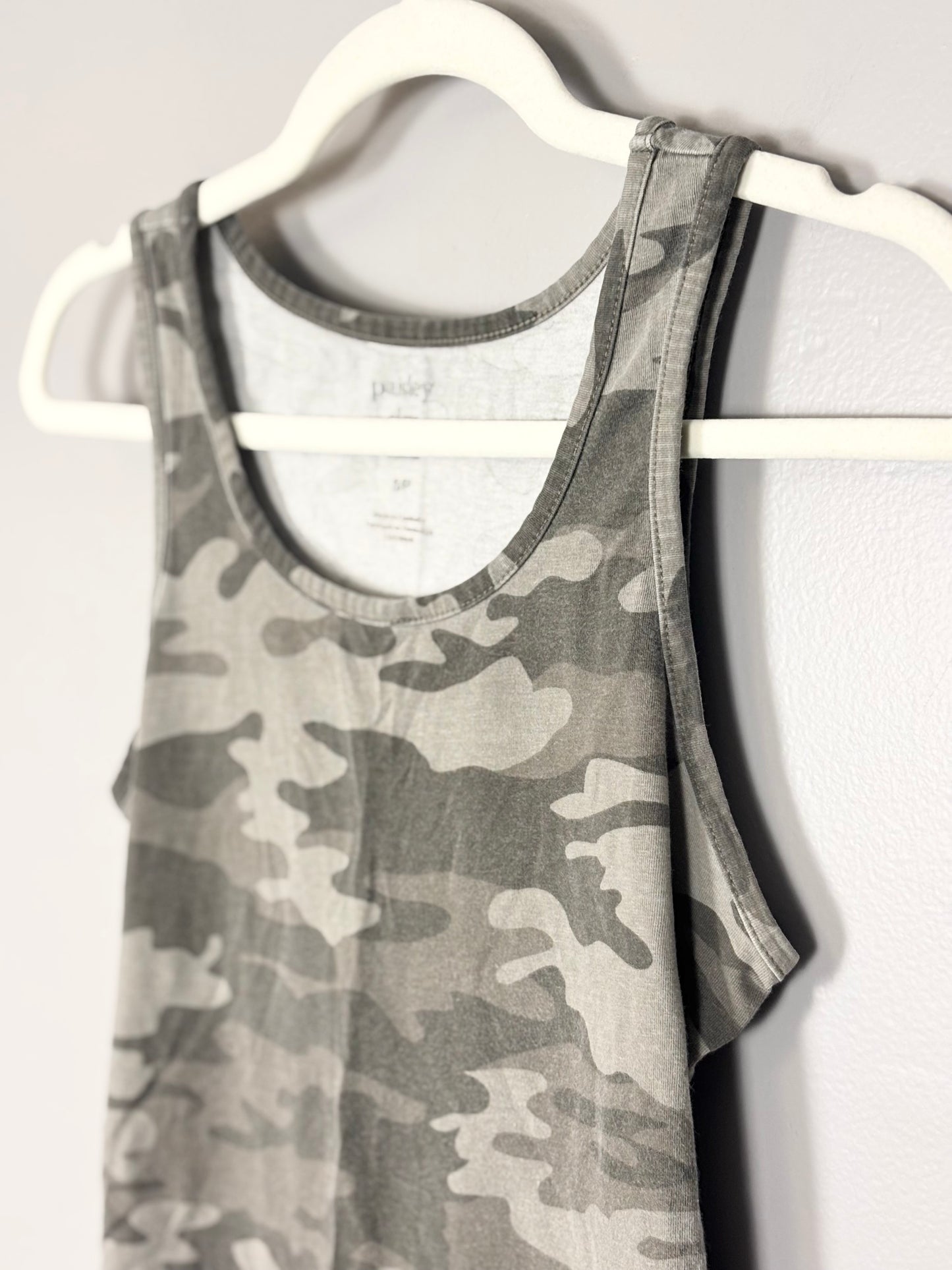 S - Paisley Sky Camo Tank
