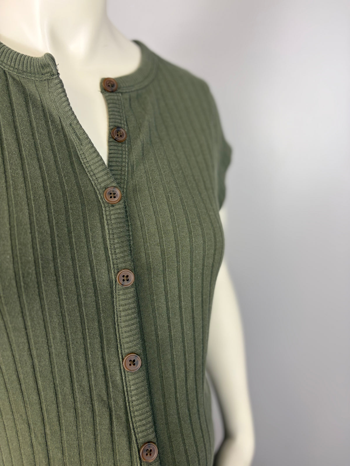 L - Old Navy Shift Maxi Button Front Dress