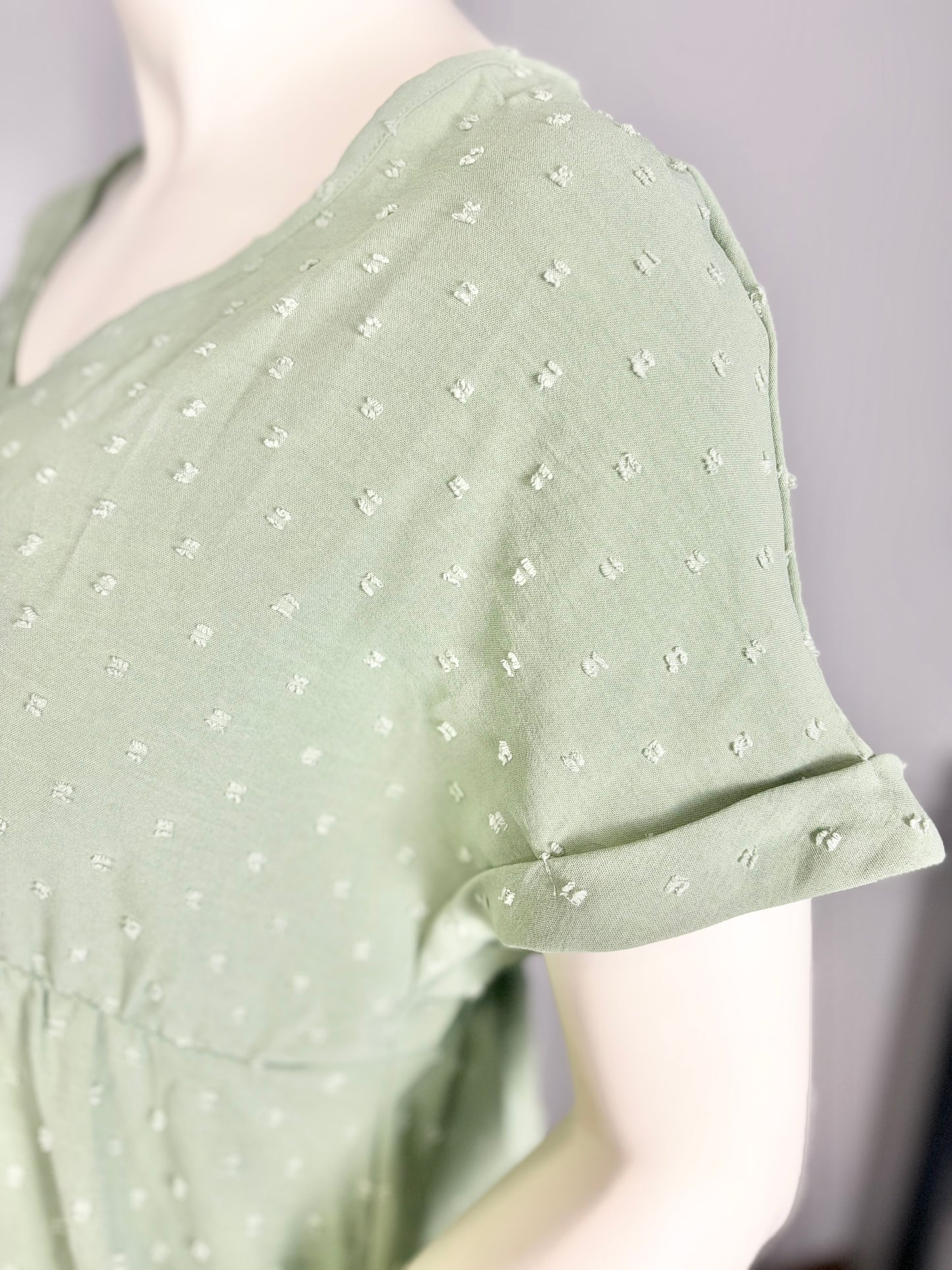 L - SHIEN Soft Green Midi Dress