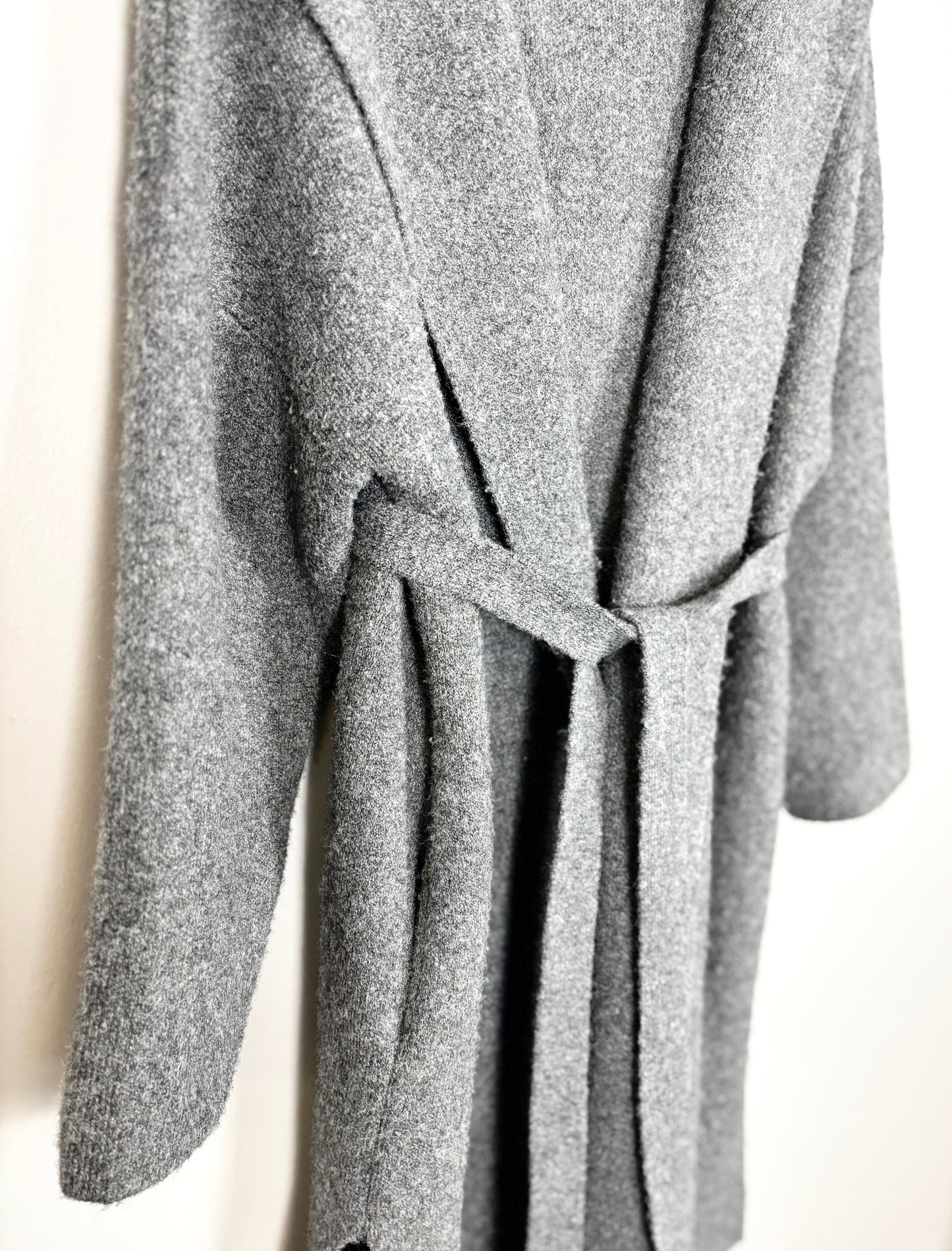 M - Carly Jean Tie-Front Hooded Duster