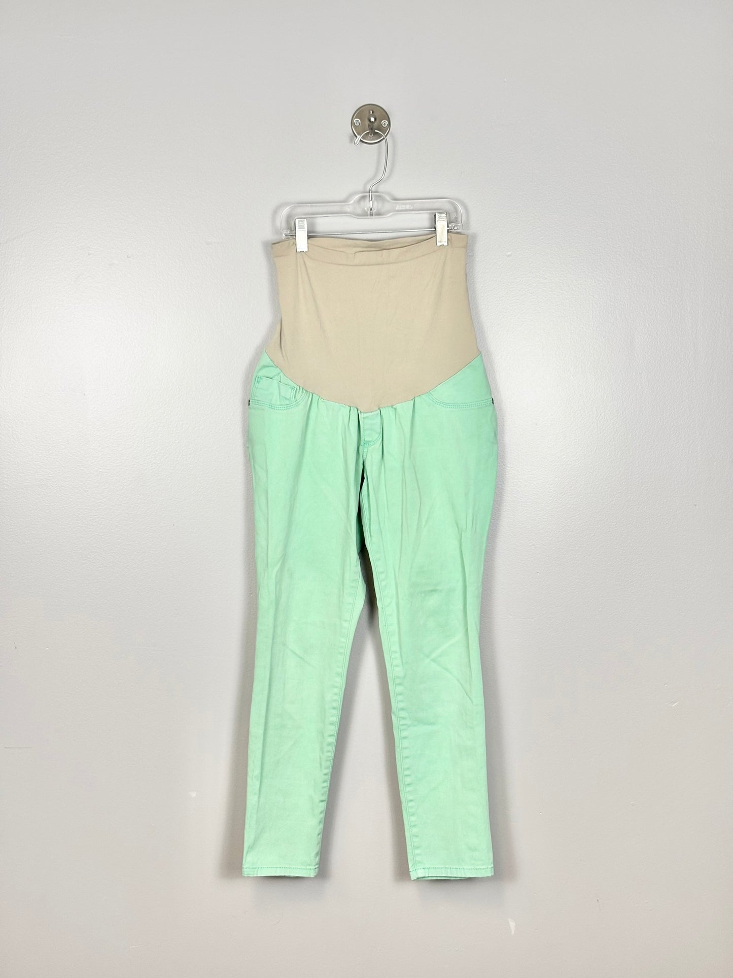 S - Motherhood Mint Green Skinny Jeans