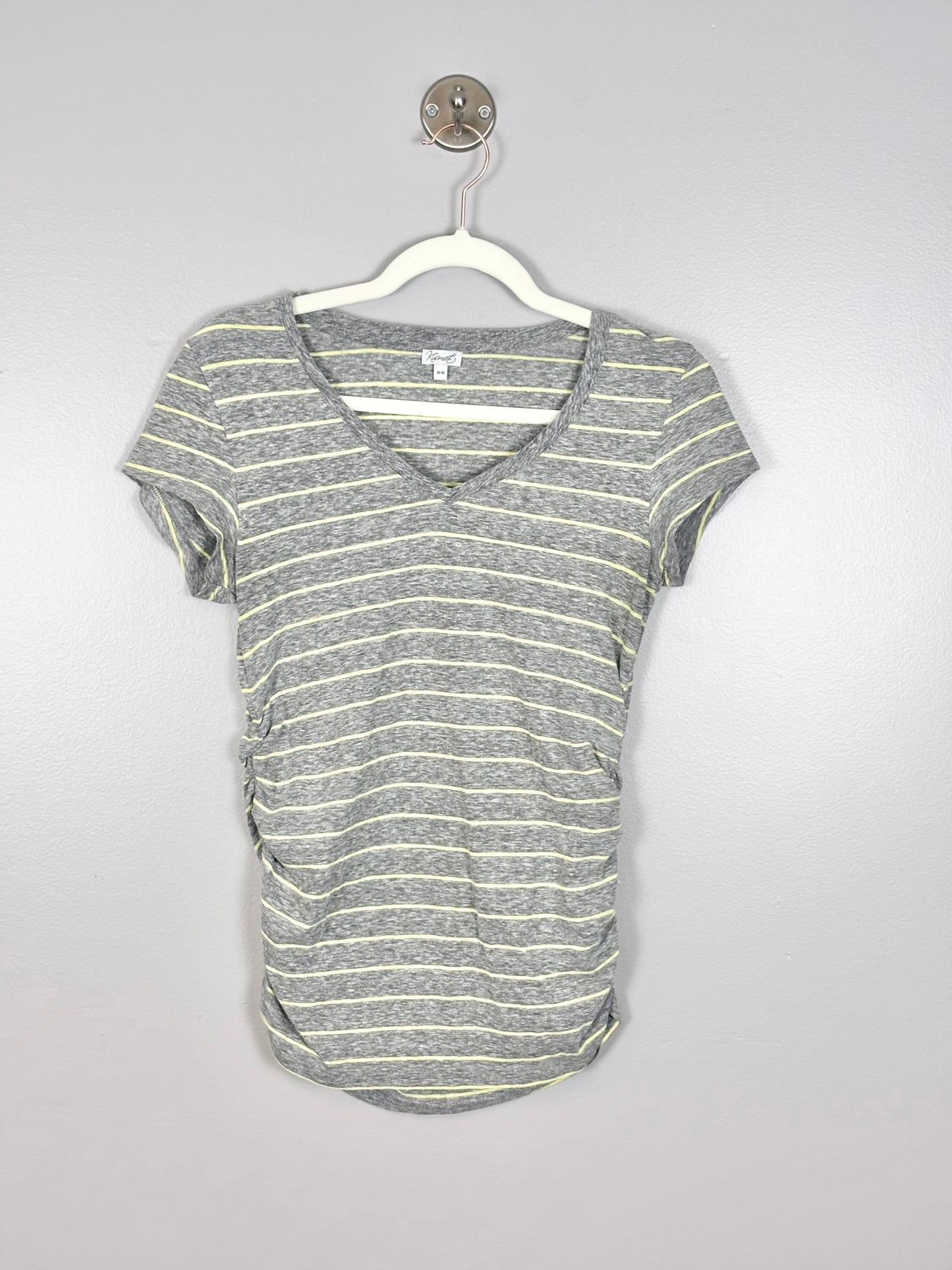 M - Kismet Grey & Yellow Stripe Shirt